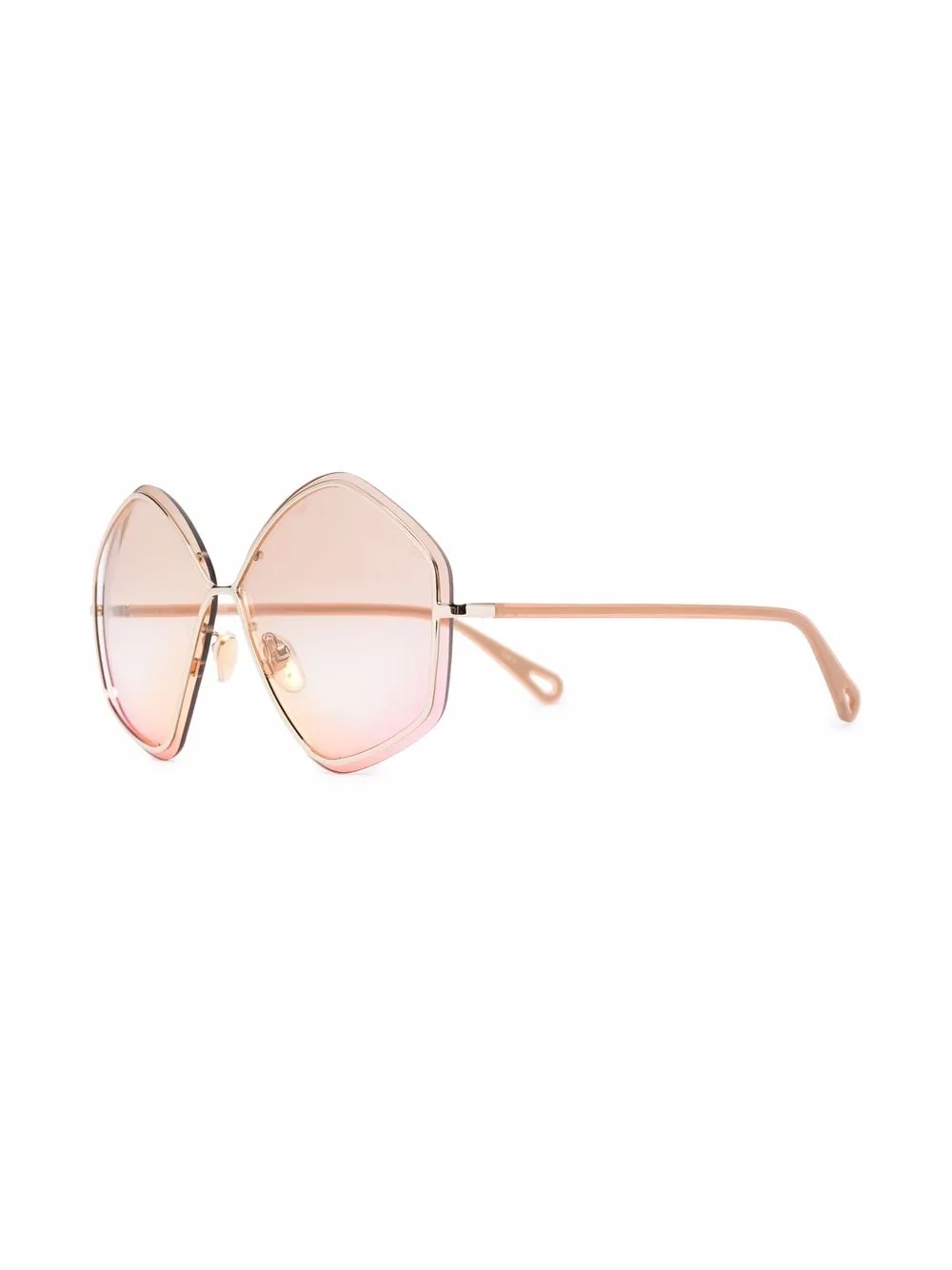 фото Chloé eyewear солнцезащитные очки с эффектом градиента