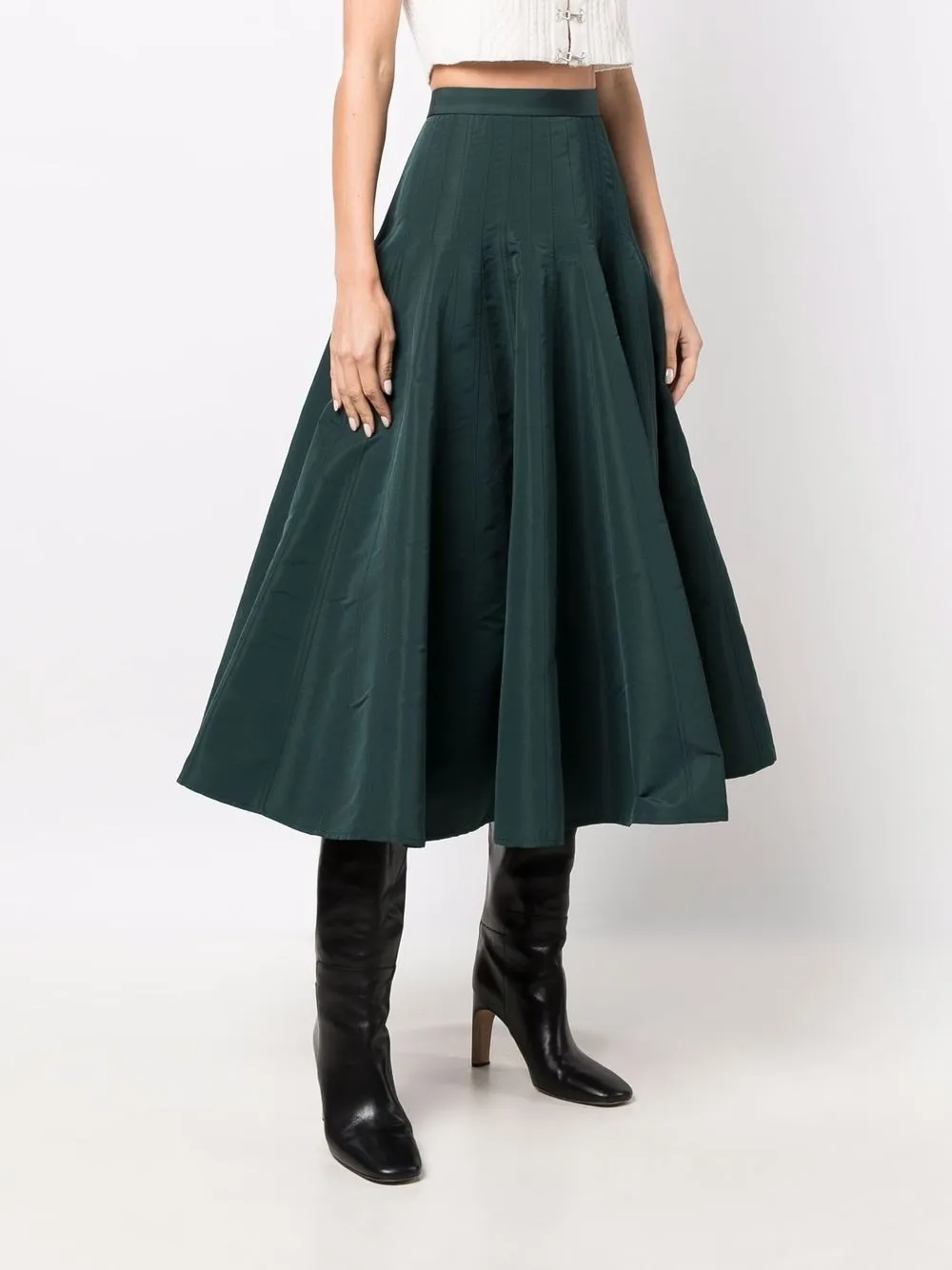 фото Alexander mcqueen плиссированная юбка из тафты