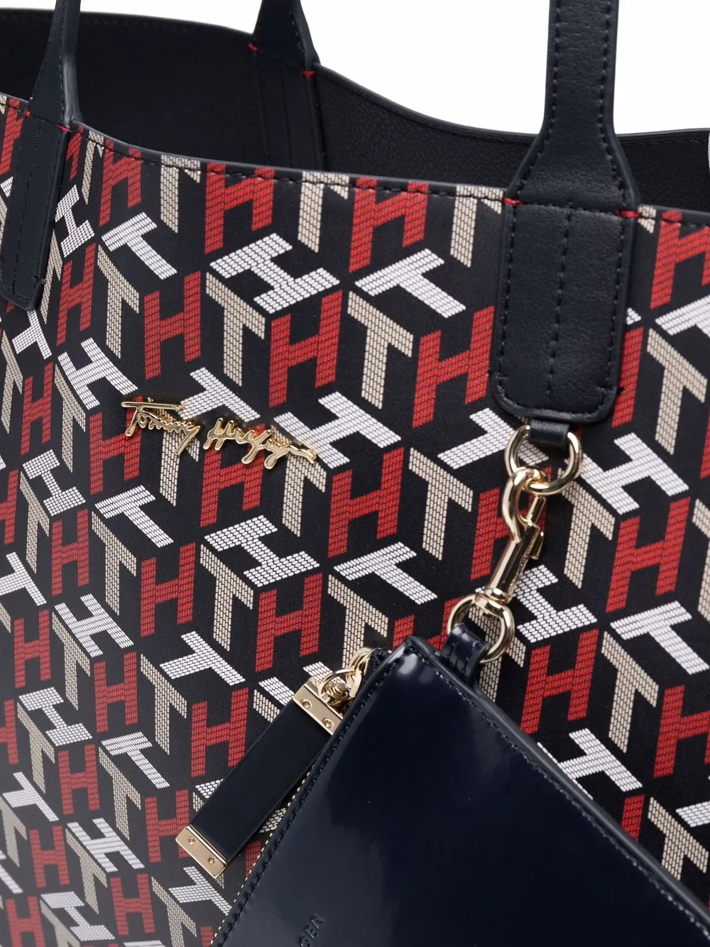 фото Tommy hilfiger сумка-тоут с монограммой