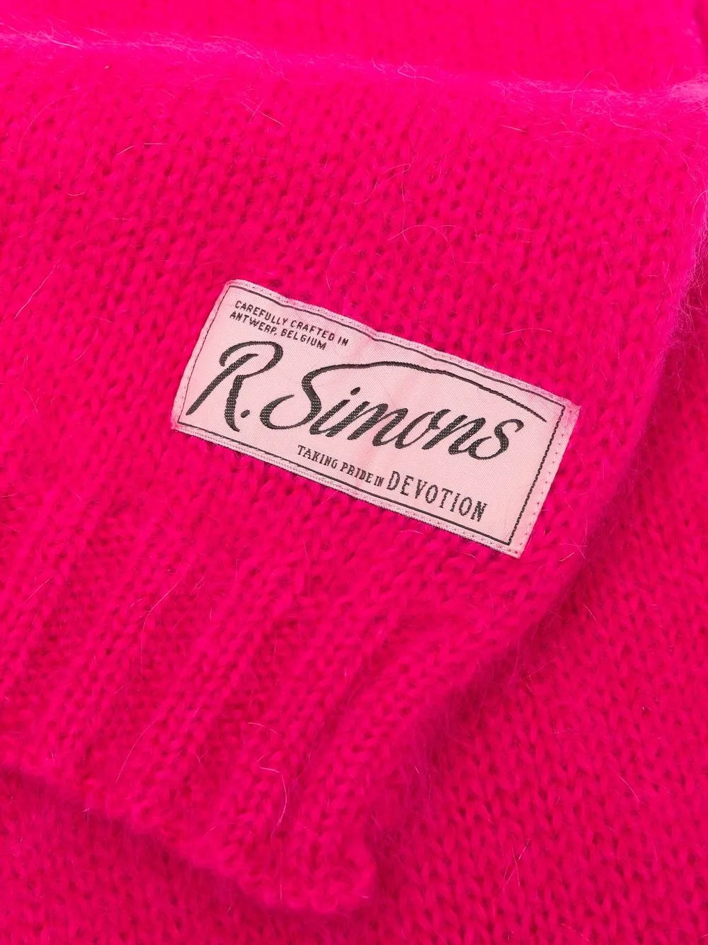 фото Raf simons шарф с нашивкой-логотипом