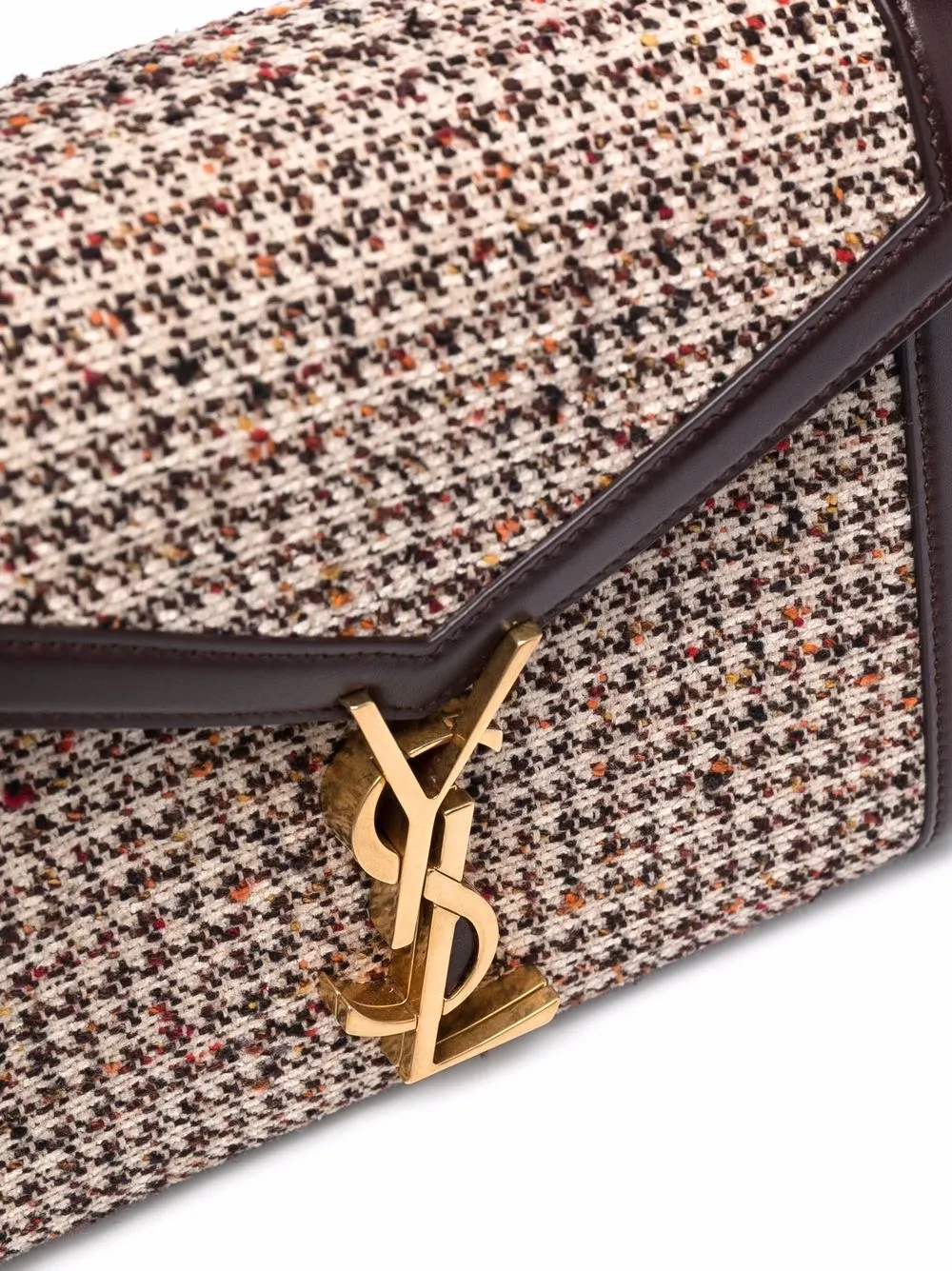 фото Saint laurent твидовая сумка-тоут cassandra размера мини