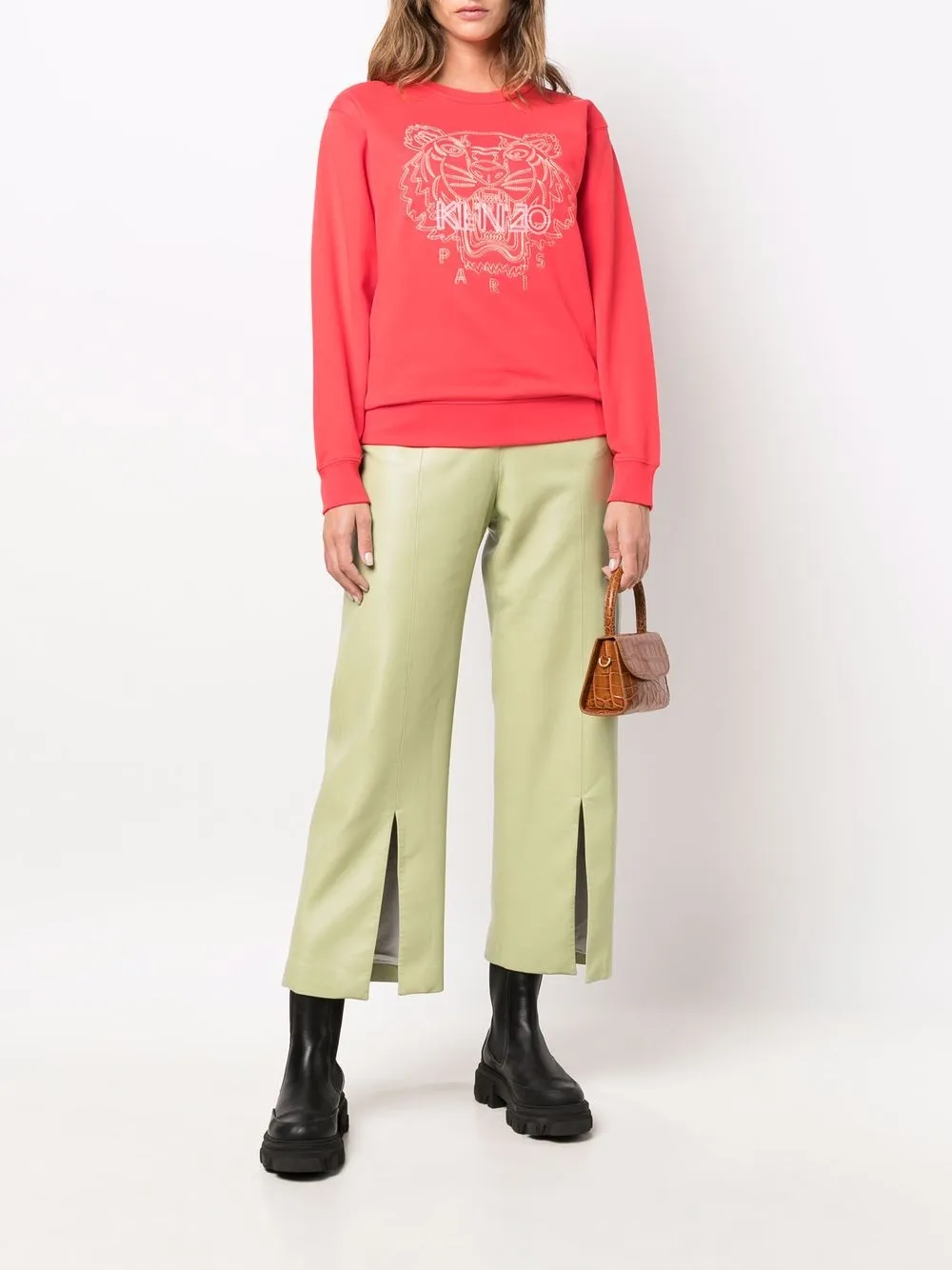 фото Kenzo толстовка с вышитым логотипом tiger