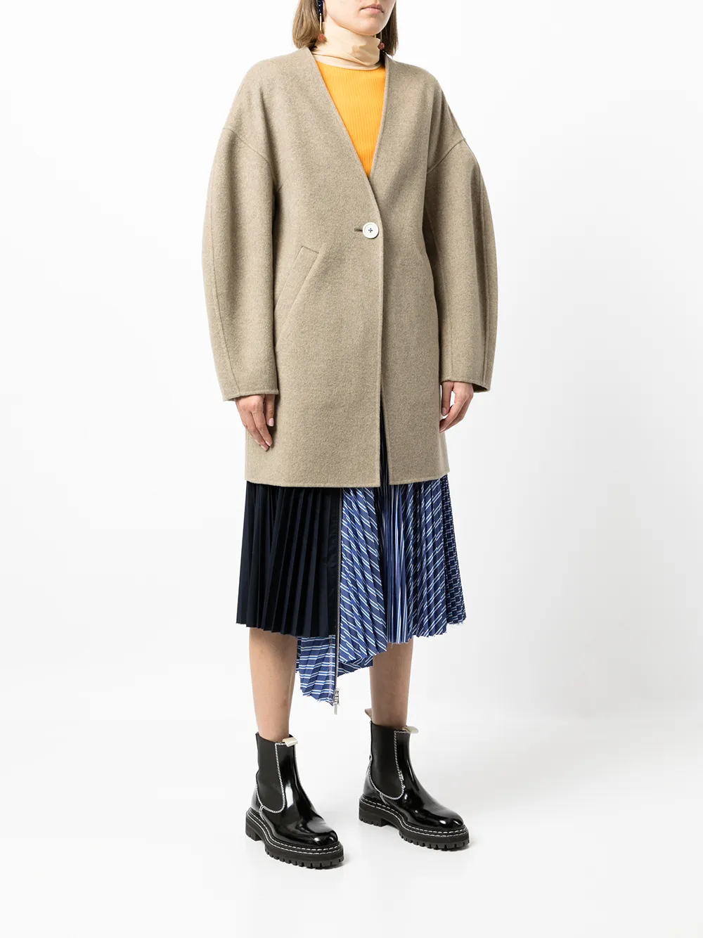 фото Enföld однобортное пальто оверсайз