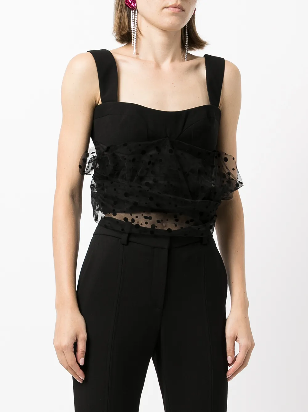 фото Rozie corsets укороченный топ с оборками