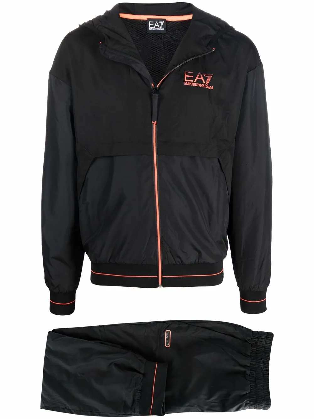 фото Ea7 emporio armani спортивный костюм с капюшоном и логотипом