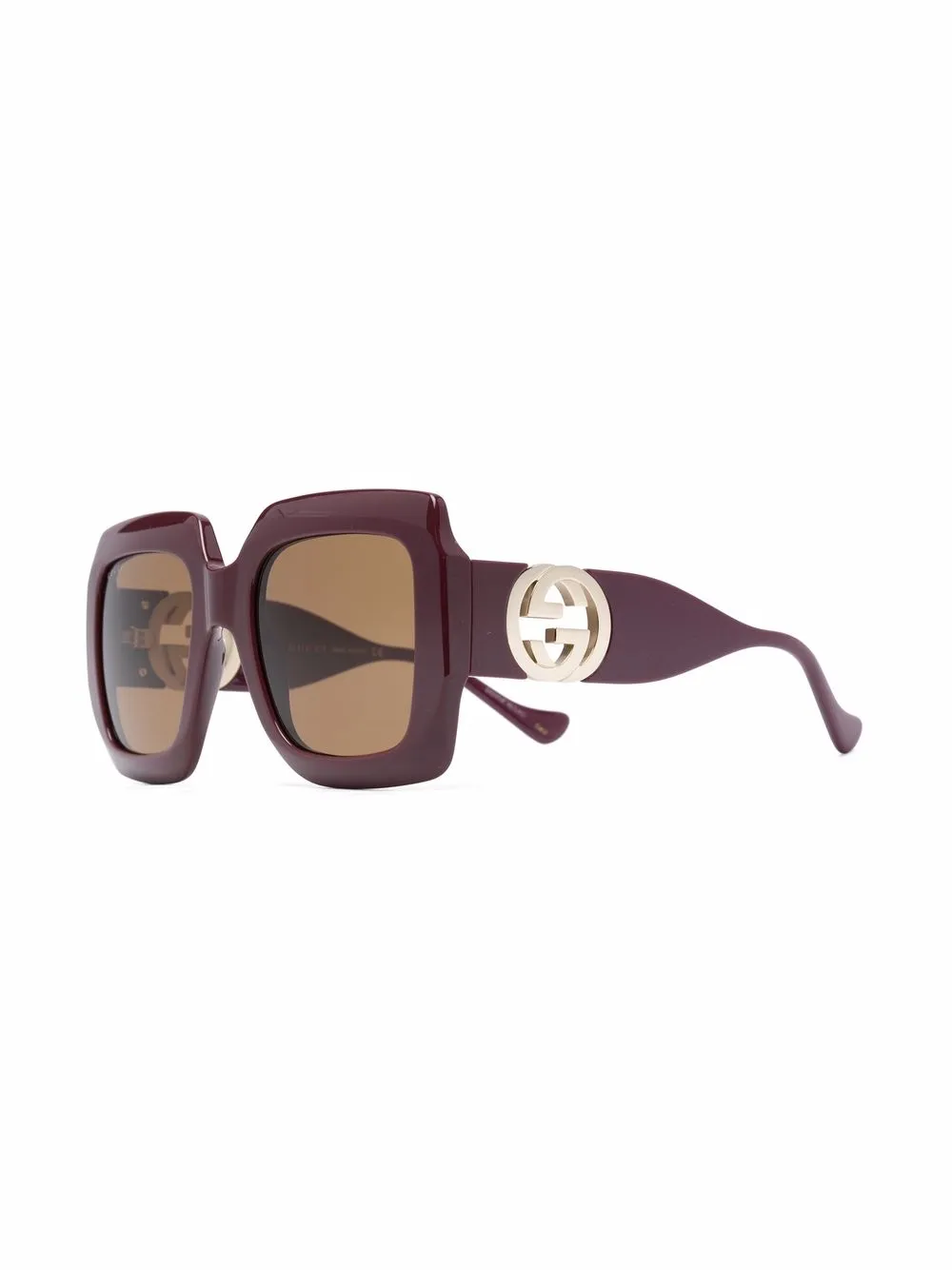 фото Gucci eyewear солнцезащитные очки в квадратной оправе