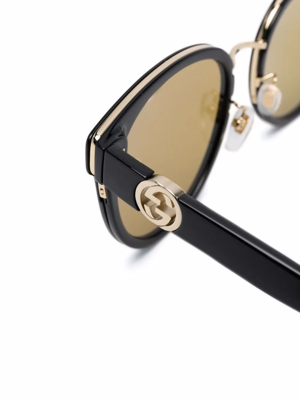 фото Gucci eyewear солнцезащитные очки в круглой оправе