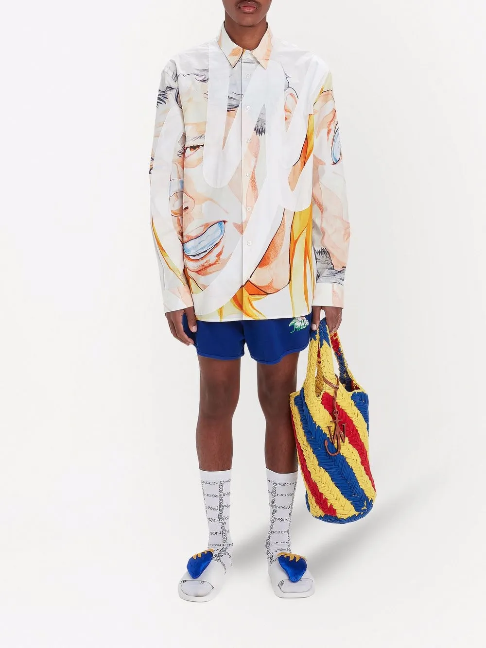 фото Jw anderson шлепанцы с аппликацией