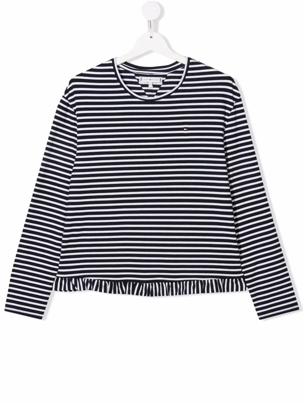 фото Tommy hilfiger junior топ в полоску с оборками