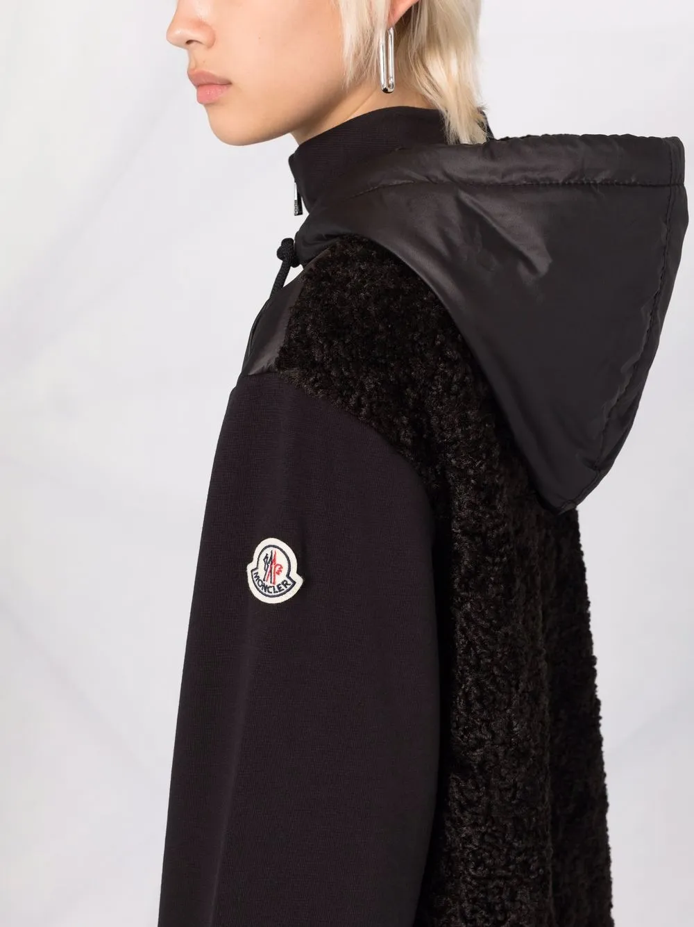 фото Moncler комбинированное худи