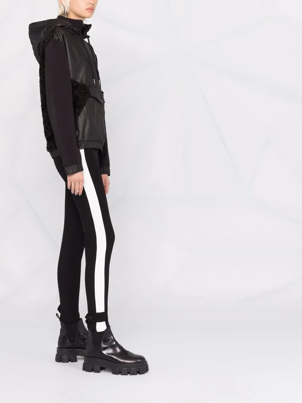 фото Moncler комбинированное худи