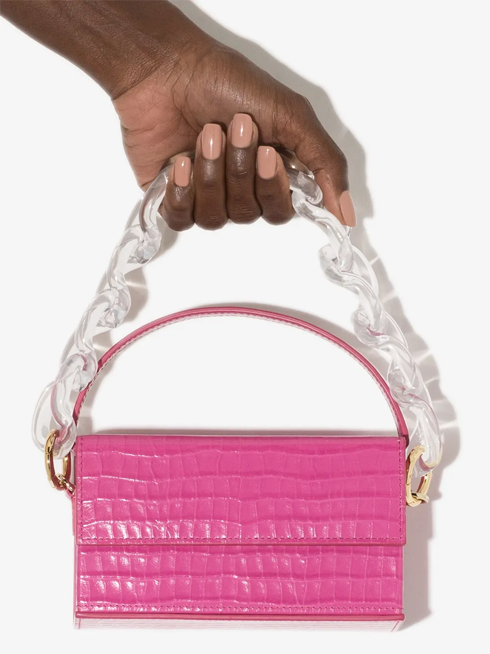 фото L’afshar маленькая сумка на плечо ida с тиснением под крокодила