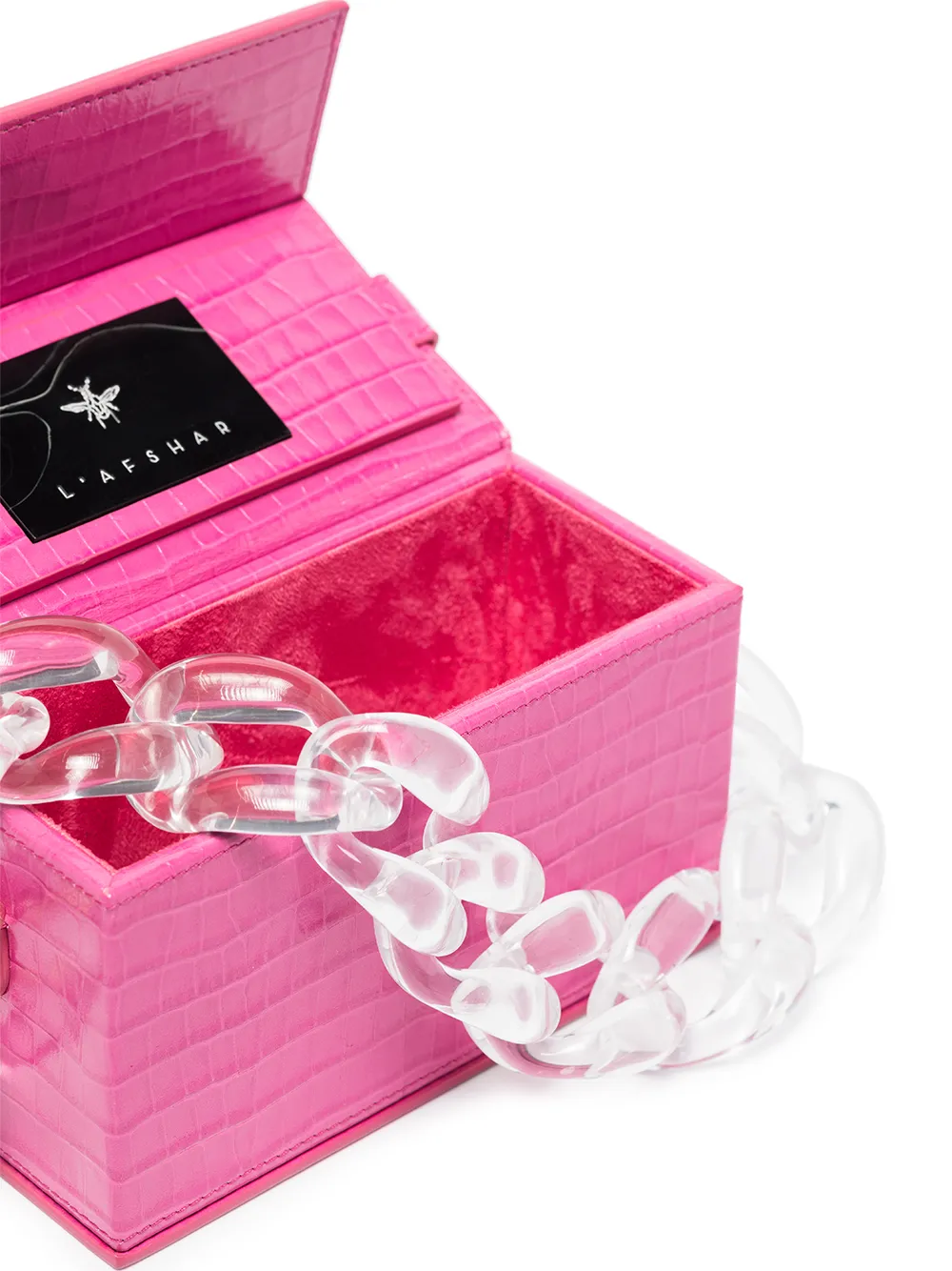 фото L’afshar маленькая сумка на плечо ida с тиснением под крокодила