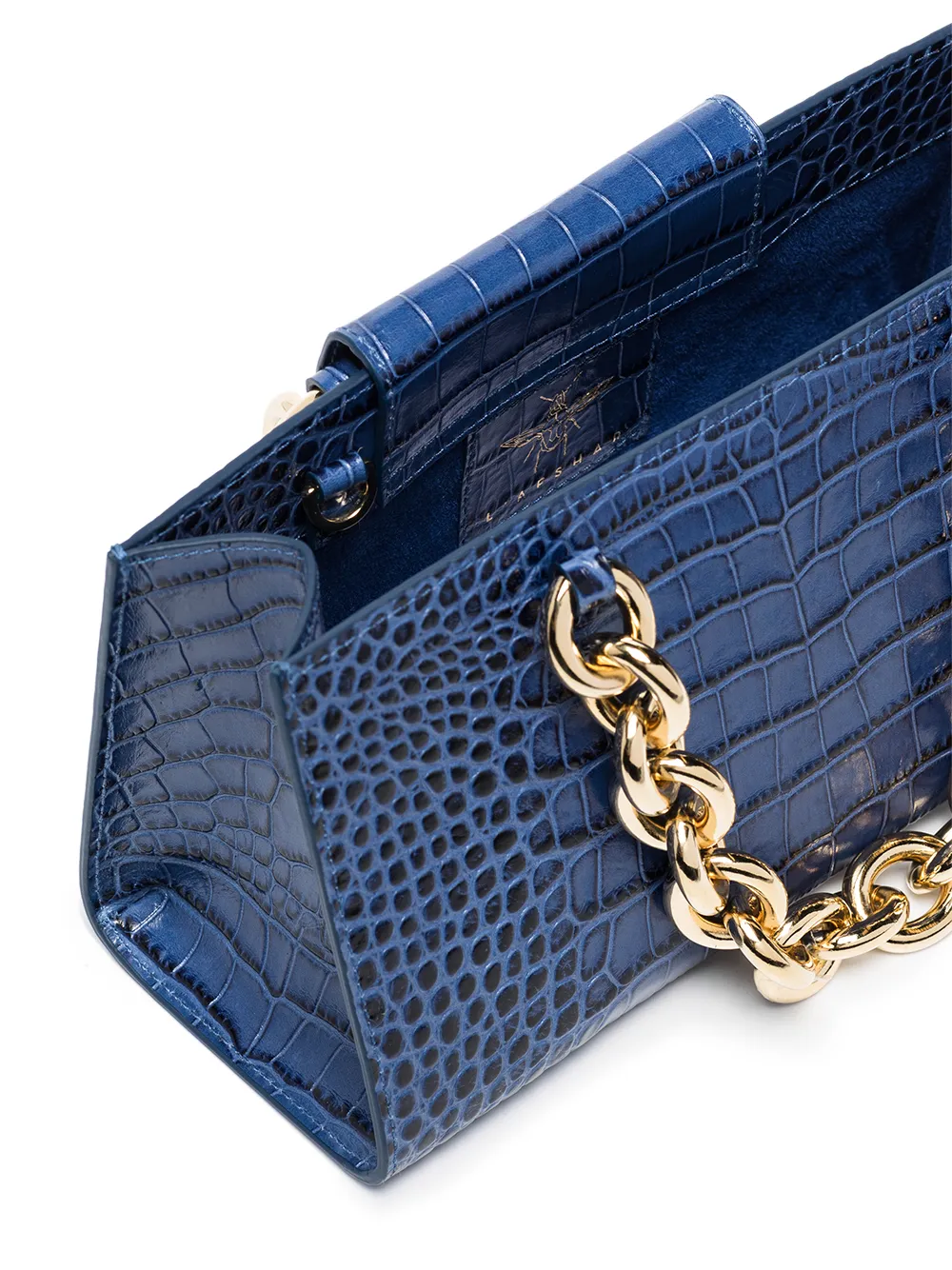 фото L’afshar сумка через плечо gaia с тиснением под кожу крокодила