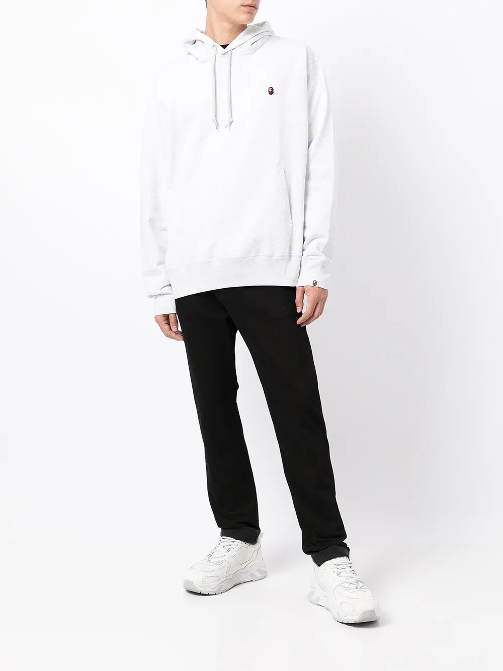 фото A bathing ape® худи с вышитым логотипом