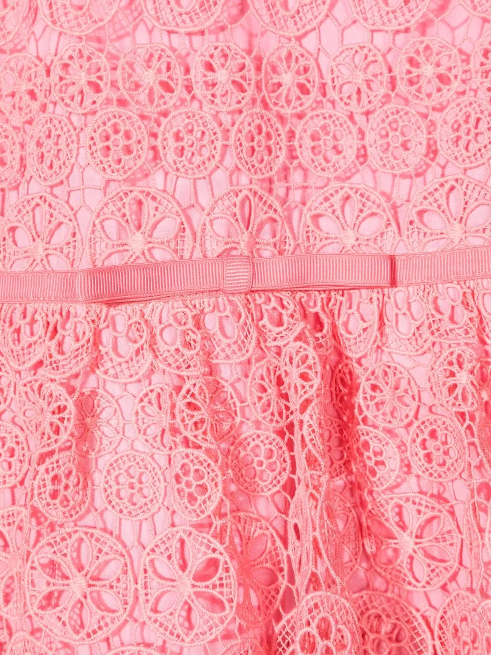 фото Self-portrait kids ярусное платье с английской вышивкой