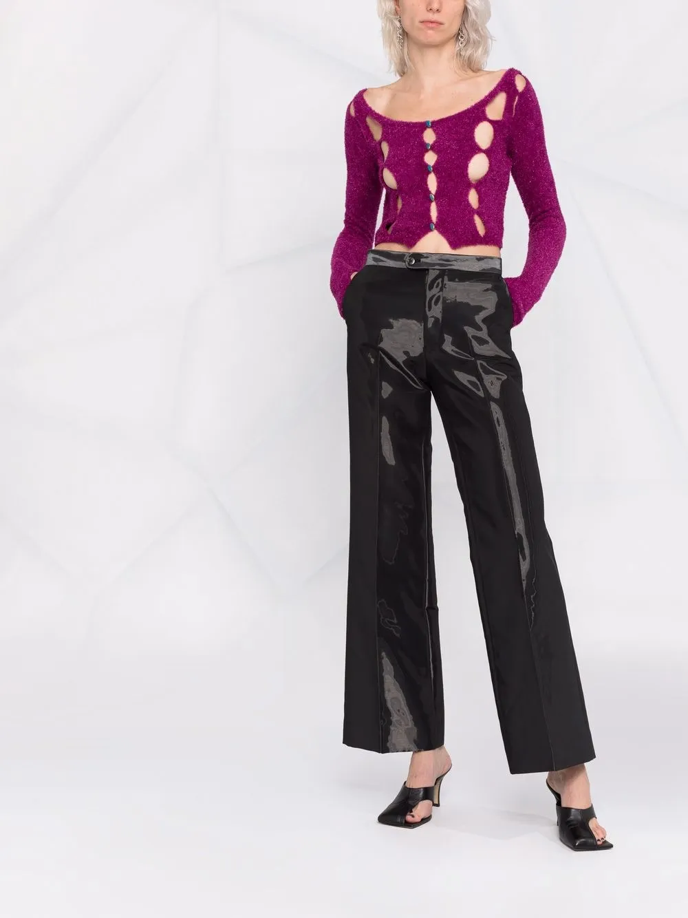 фото Rui трикотажный топ с вырезами