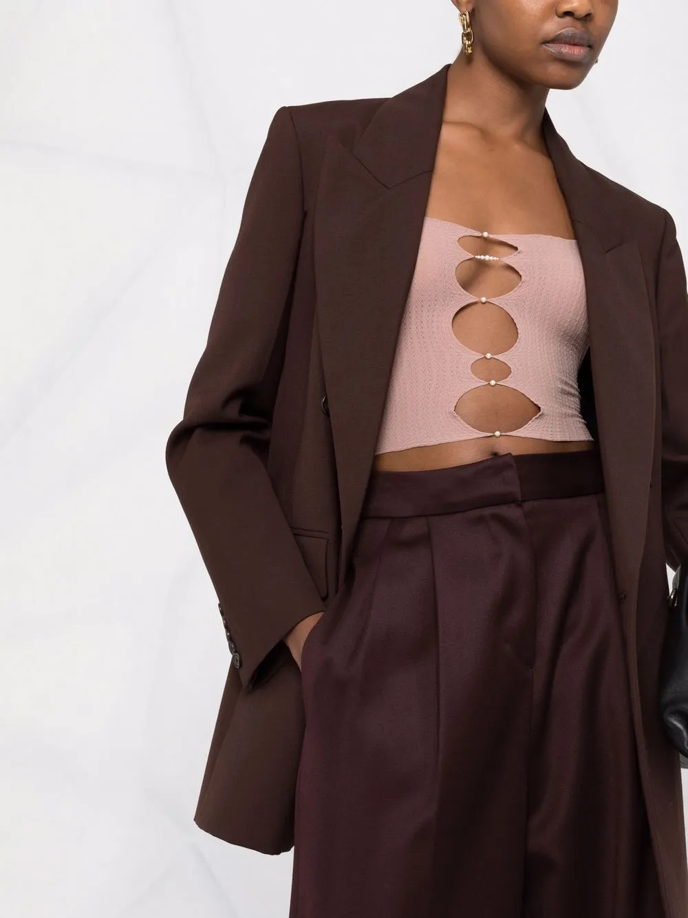 фото Rui трикотажный топ с вырезами