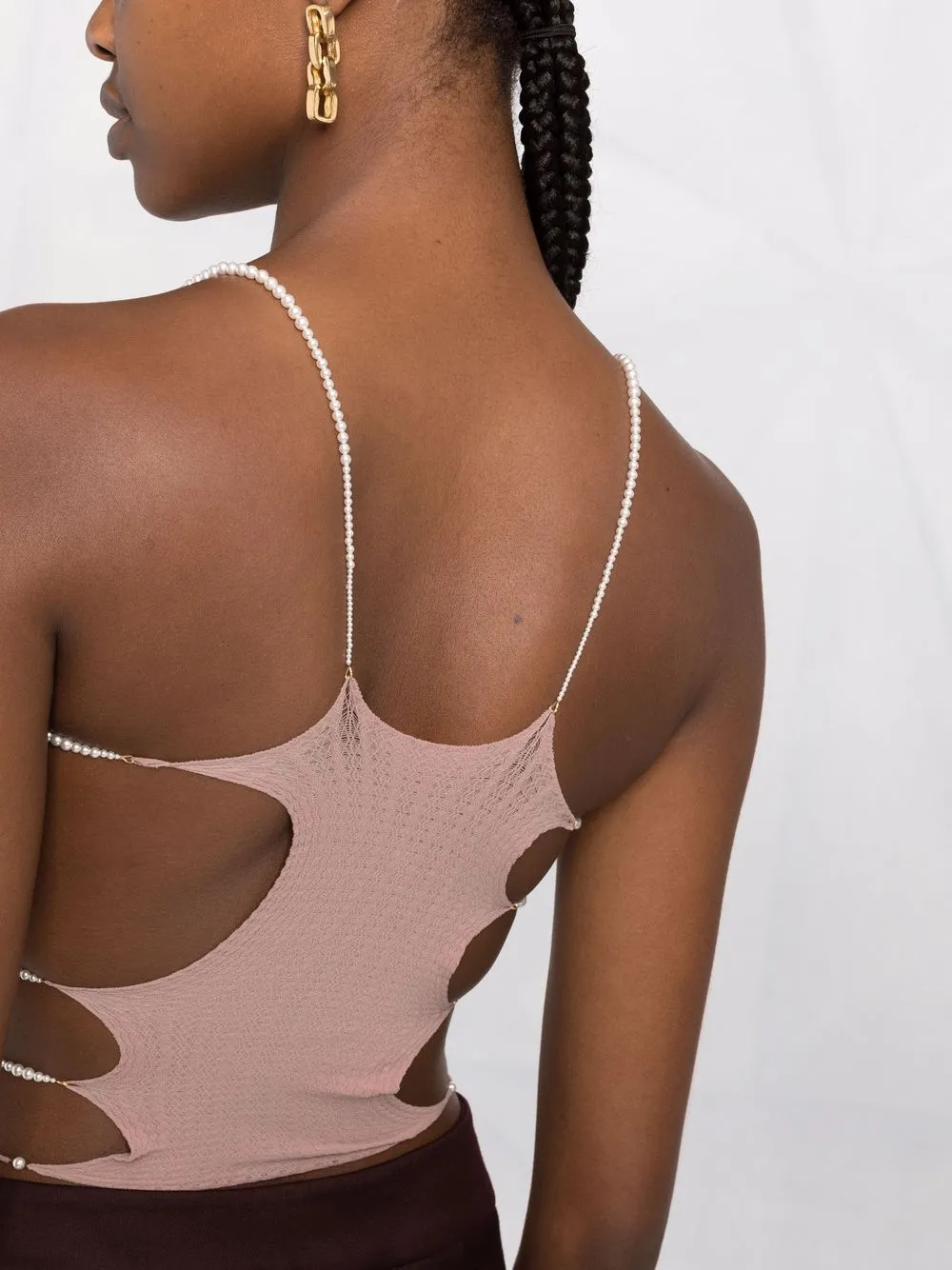 фото Rui трикотажный топ с вырезами