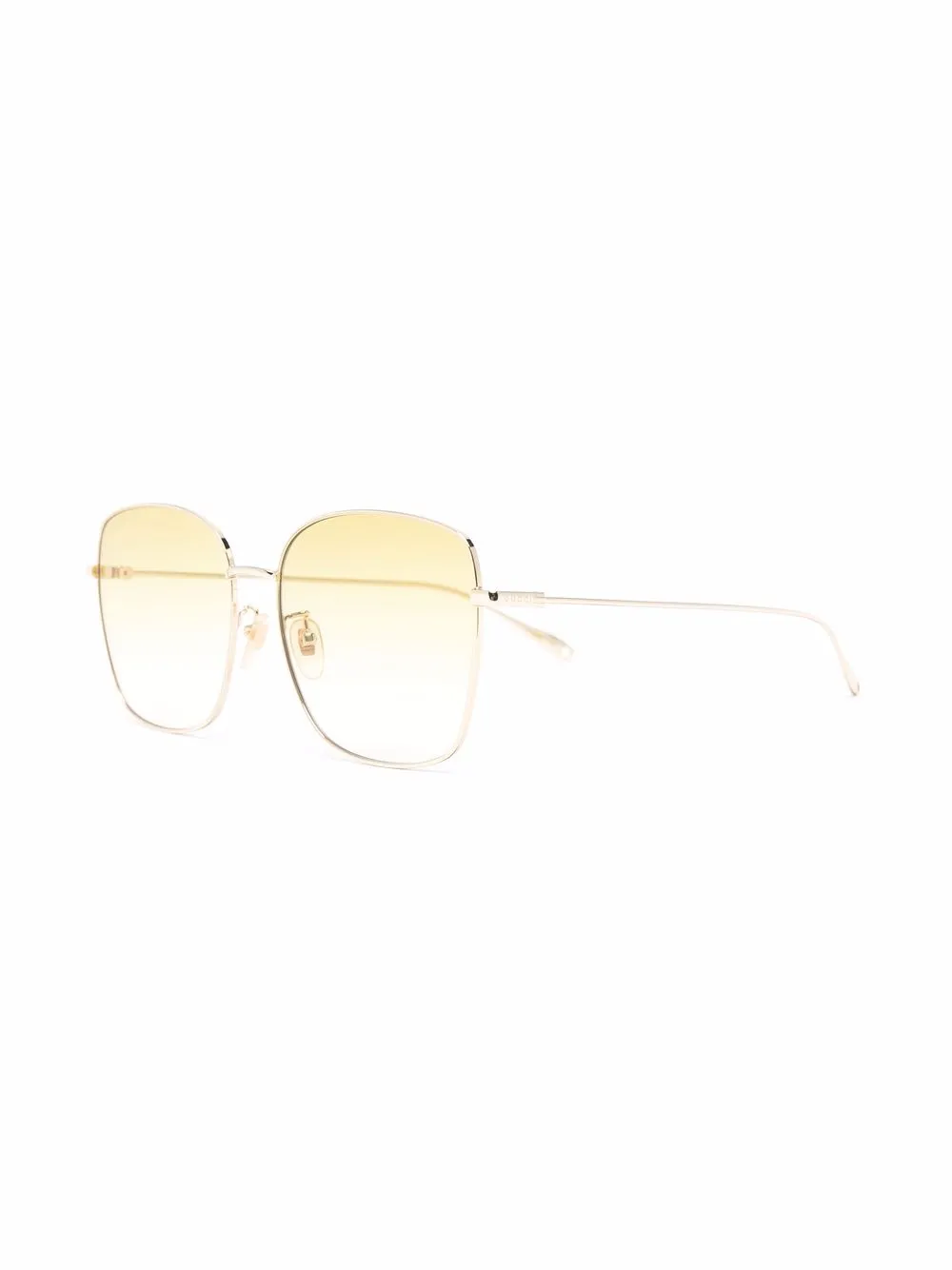 фото Gucci eyewear солнцезащитные очки в массивной оправе