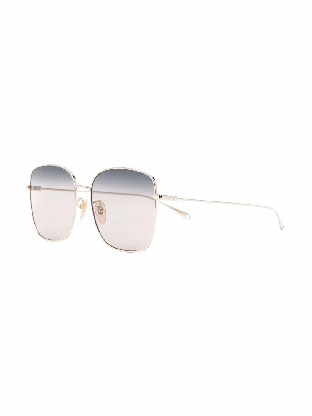 фото Gucci eyewear солнцезащитные очки в массивной оправе