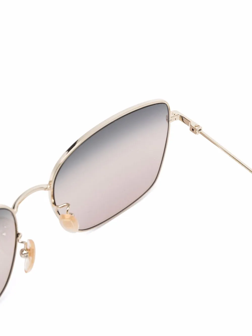 фото Gucci eyewear солнцезащитные очки в массивной оправе