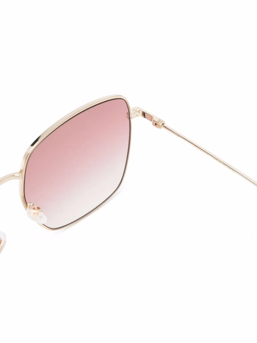 фото Gucci eyewear солнцезащитные очки в массивной оправе