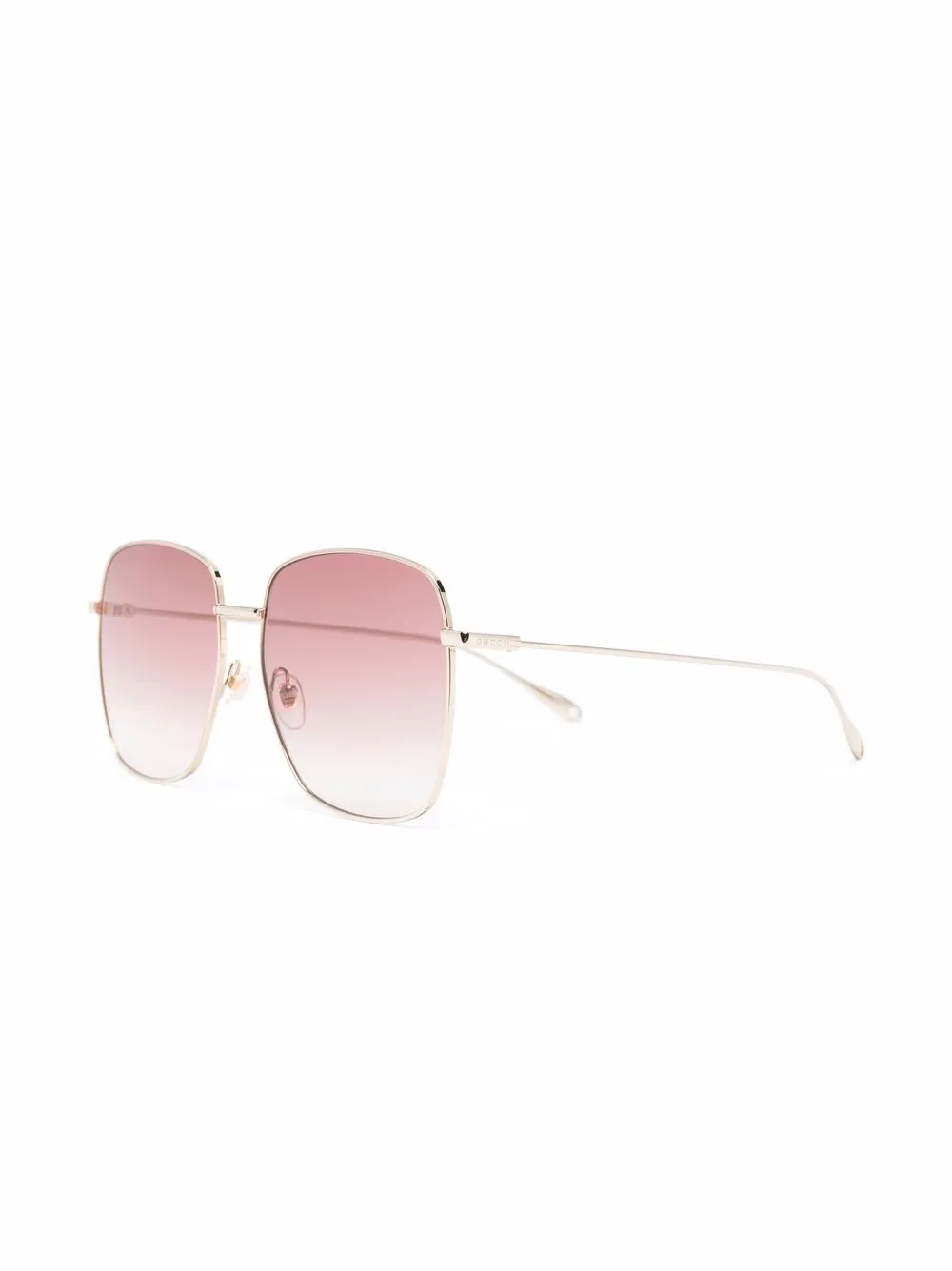 фото Gucci eyewear солнцезащитные очки в массивной оправе