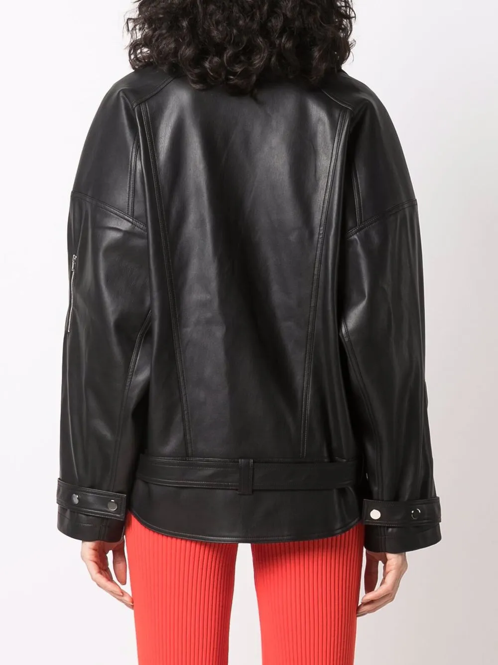 фото Olenich куртка оверсайз из искусственной кожи