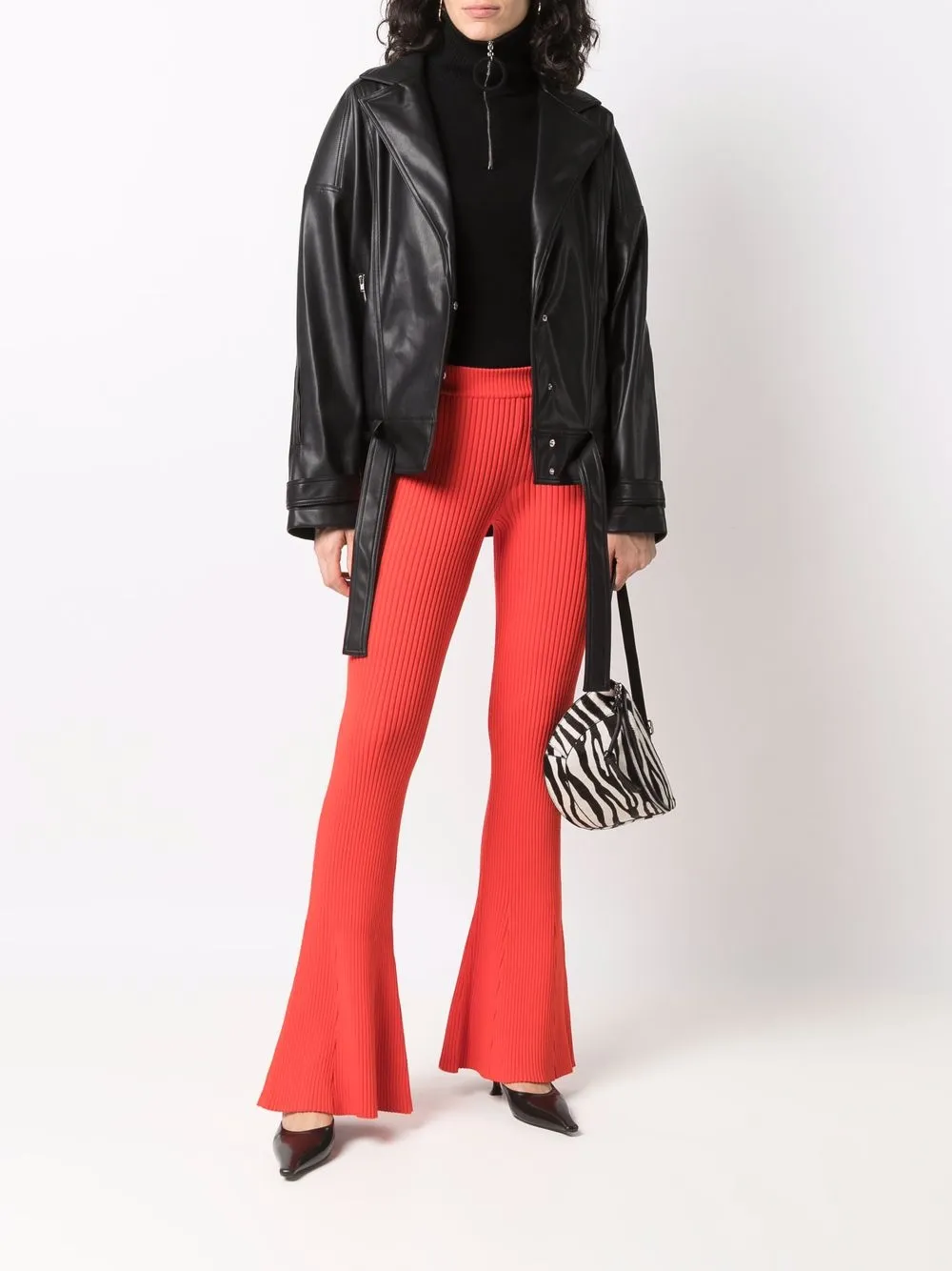 фото Olenich куртка оверсайз из искусственной кожи