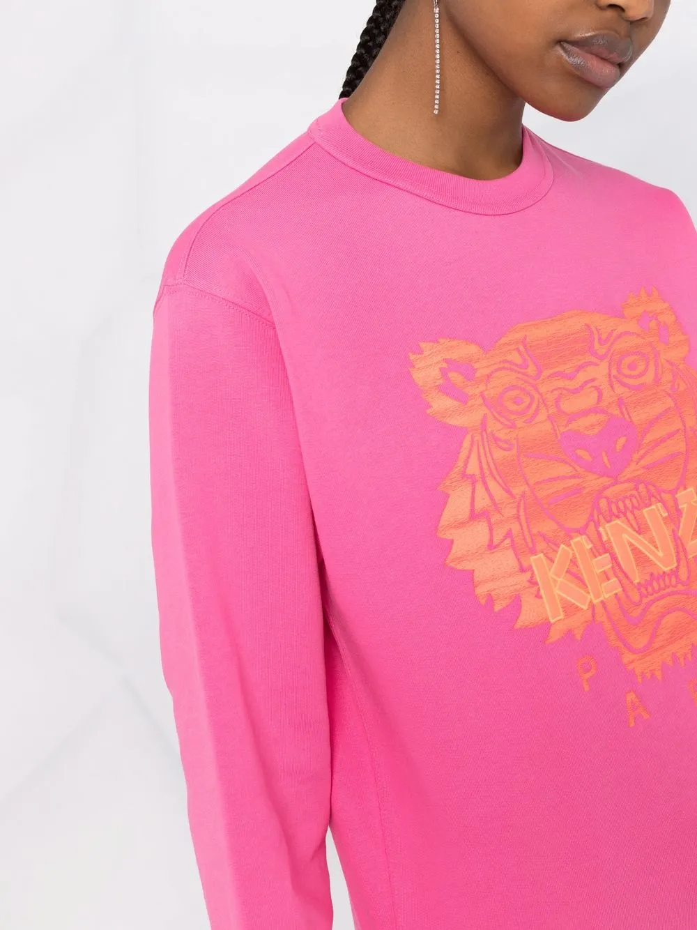 фото Kenzo толстовка с вышивкой tiger