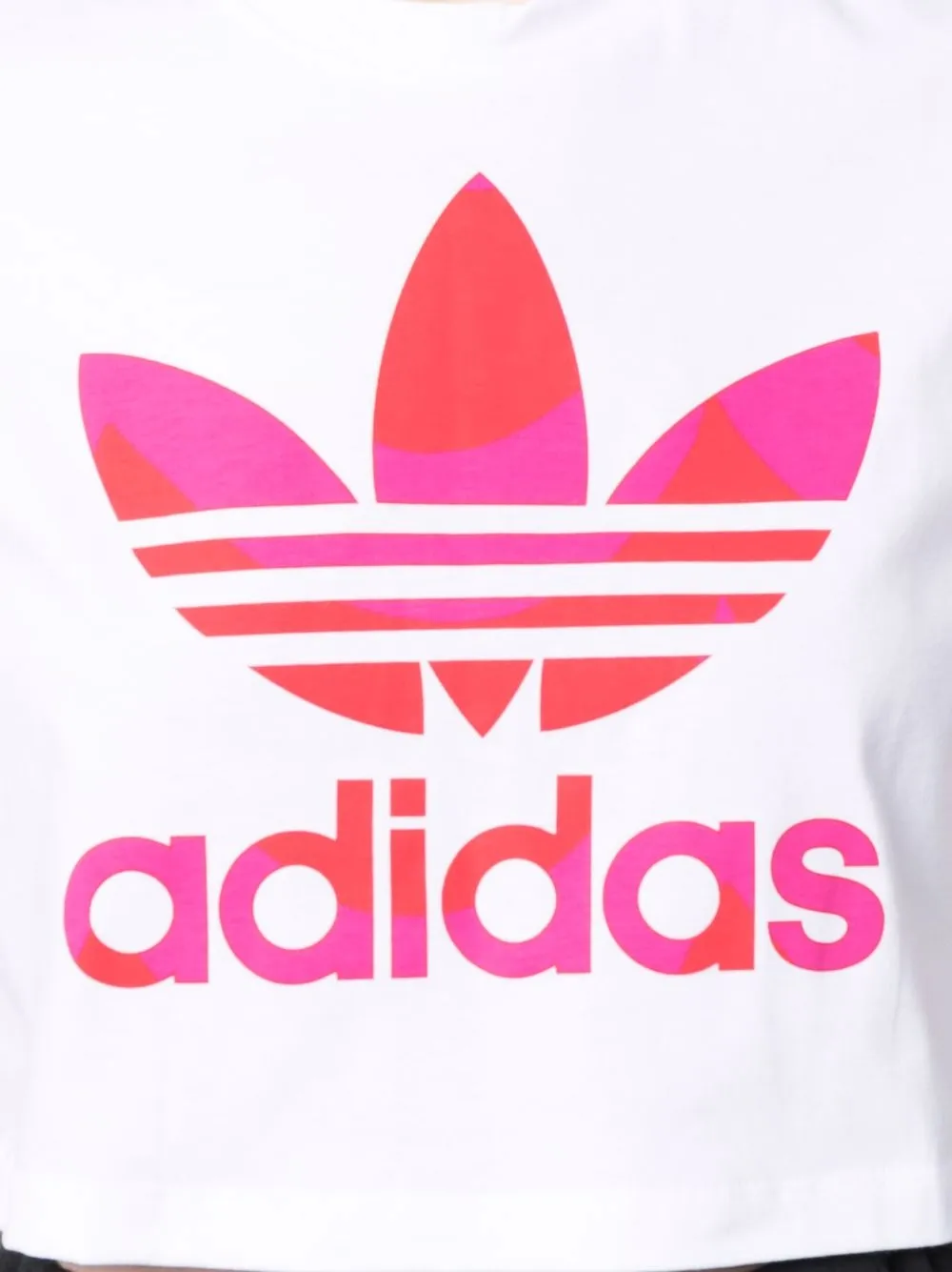 фото Adidas укороченная футболка с логотипом