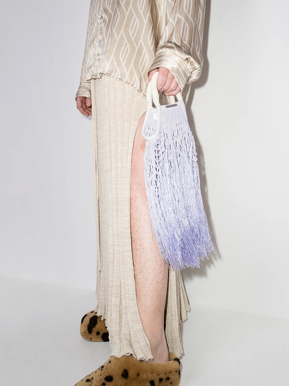 фото Petit kouraj сумка-тоут fringe размера мини