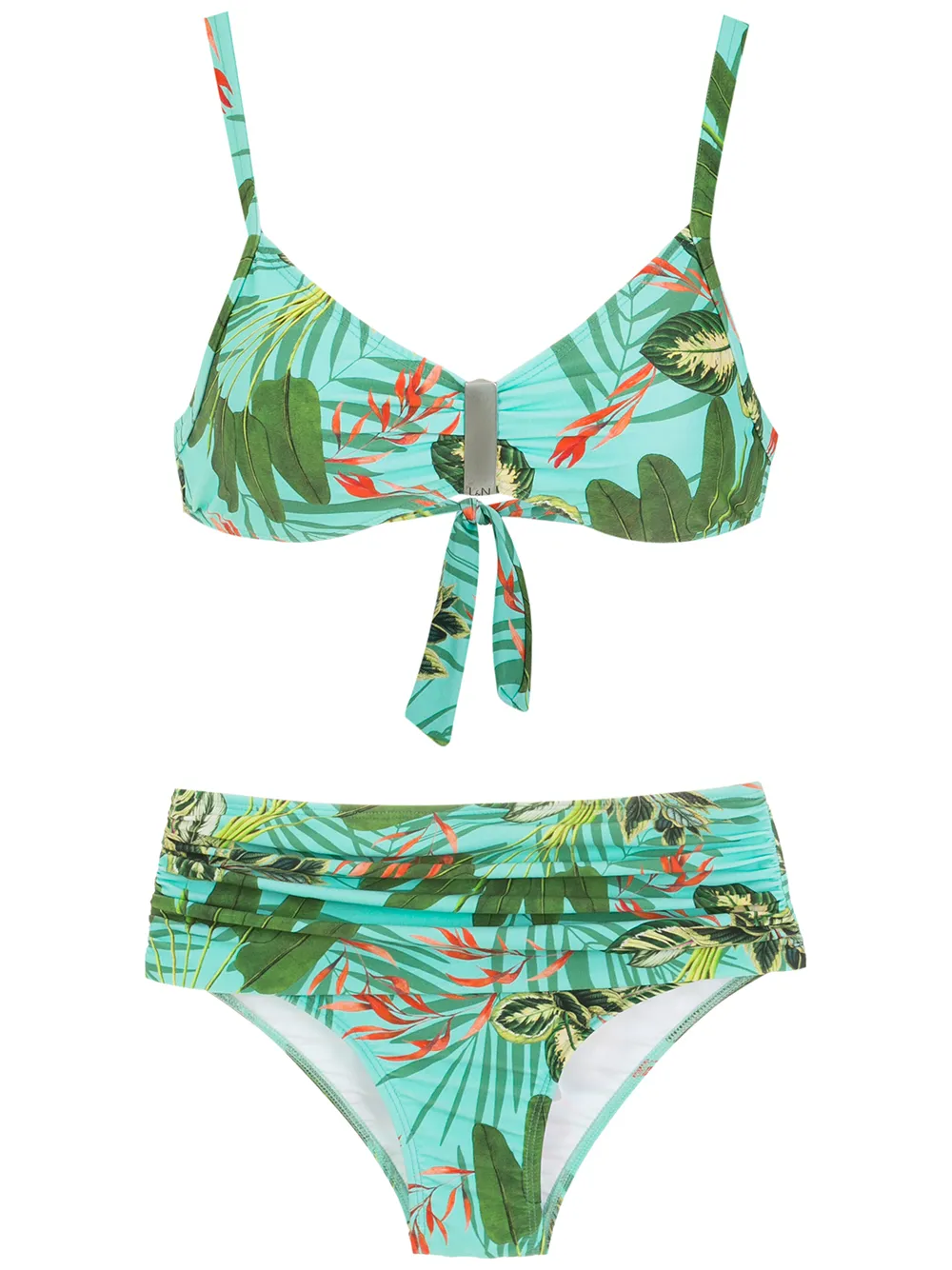 Lygia Nanny Anne Tropical Print Bikini Set Farfetch