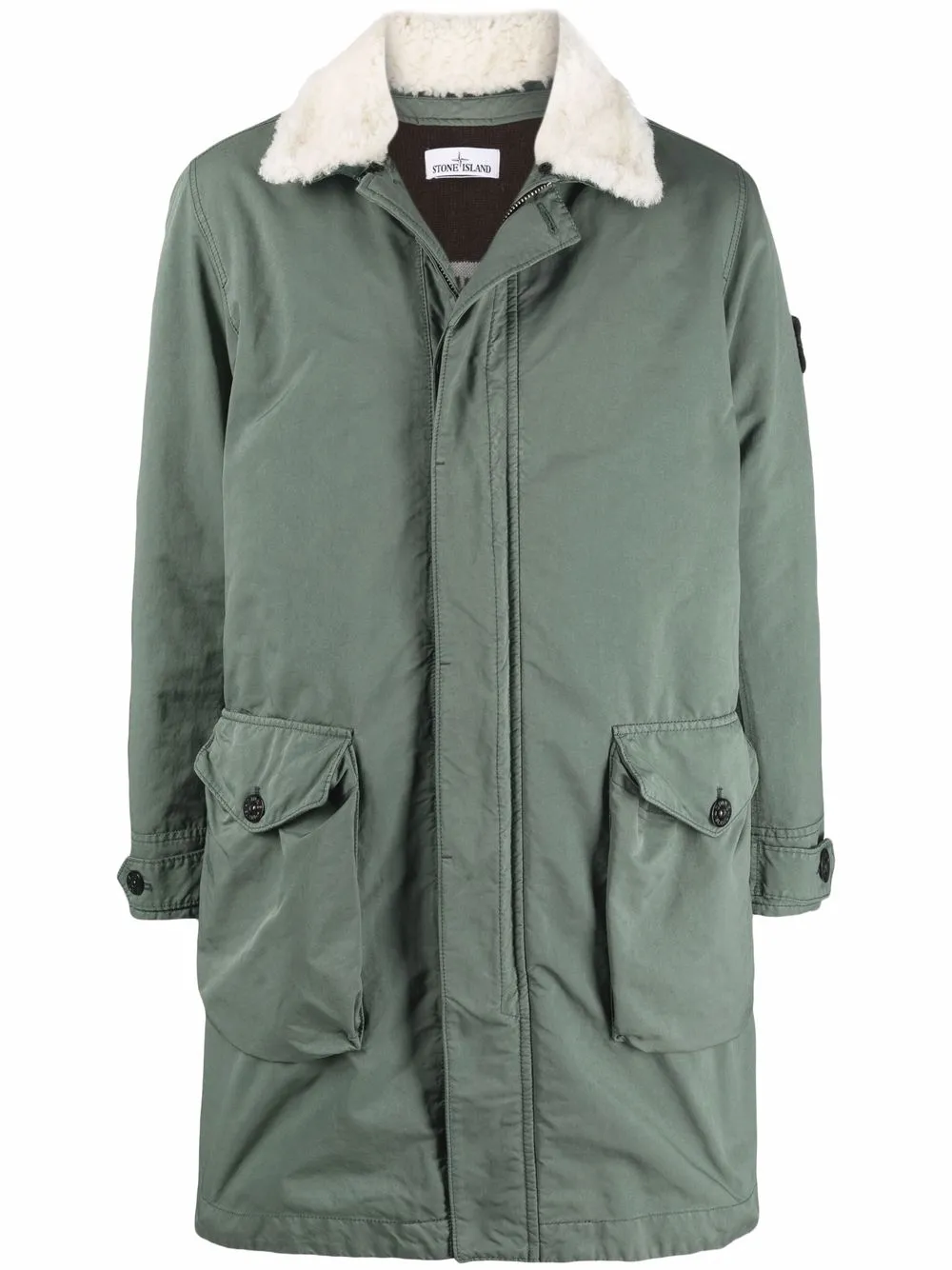 фото Stone island куртка с нашивкой compass