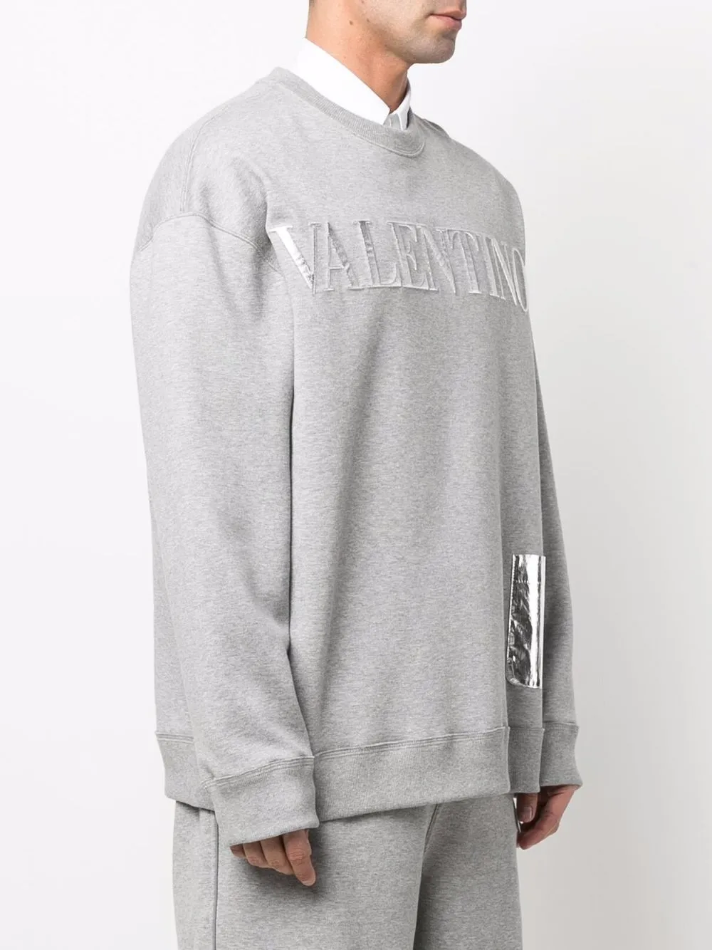 фото Valentino толстовка с тисненым логотипом