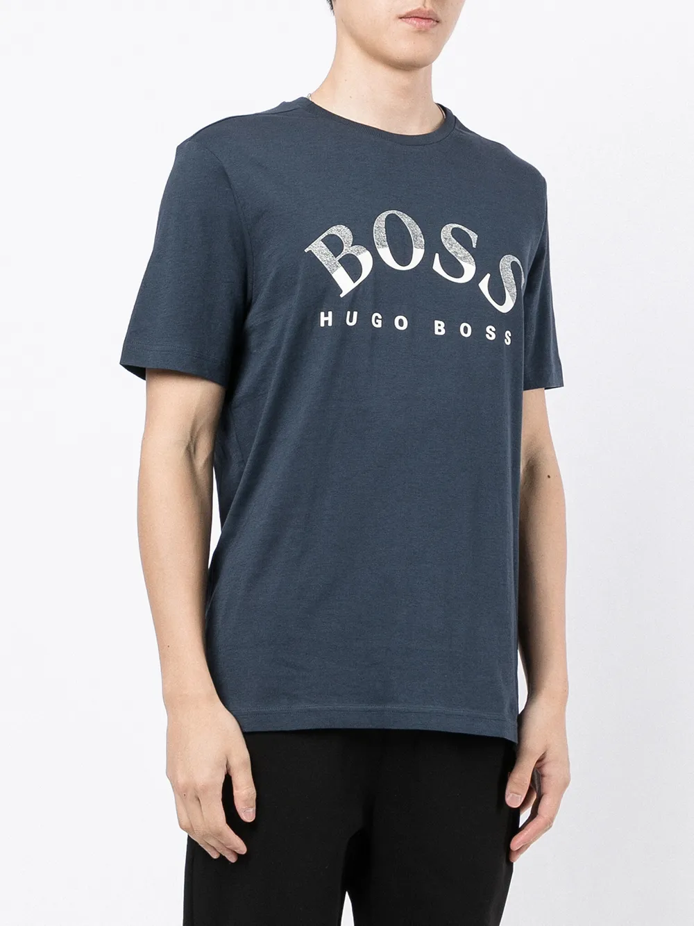 фото Boss футболка из органического хлопка с логотипом