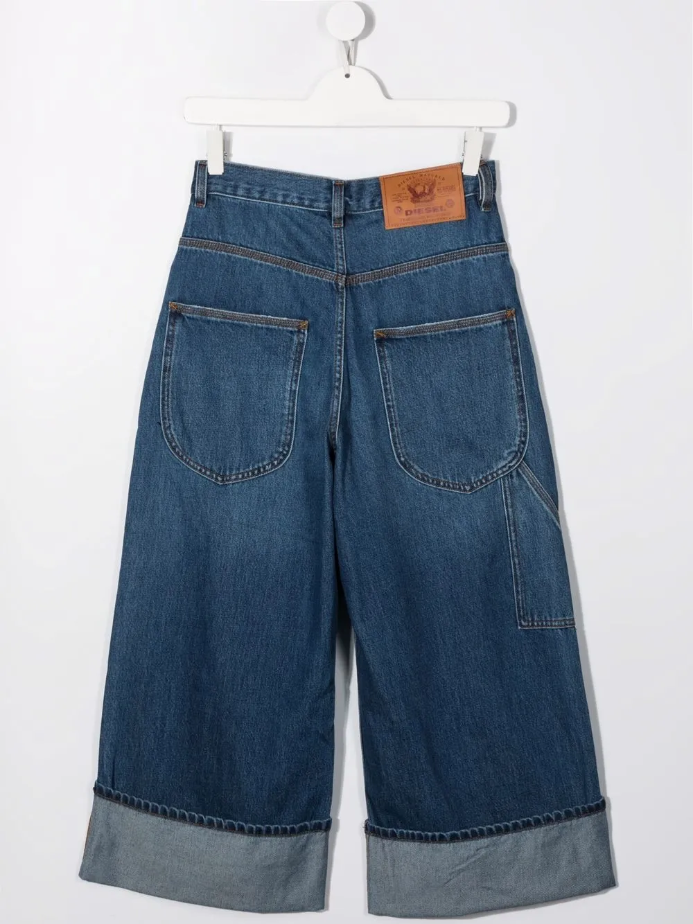 фото Diesel kids широкие джинсы с завышенной талией