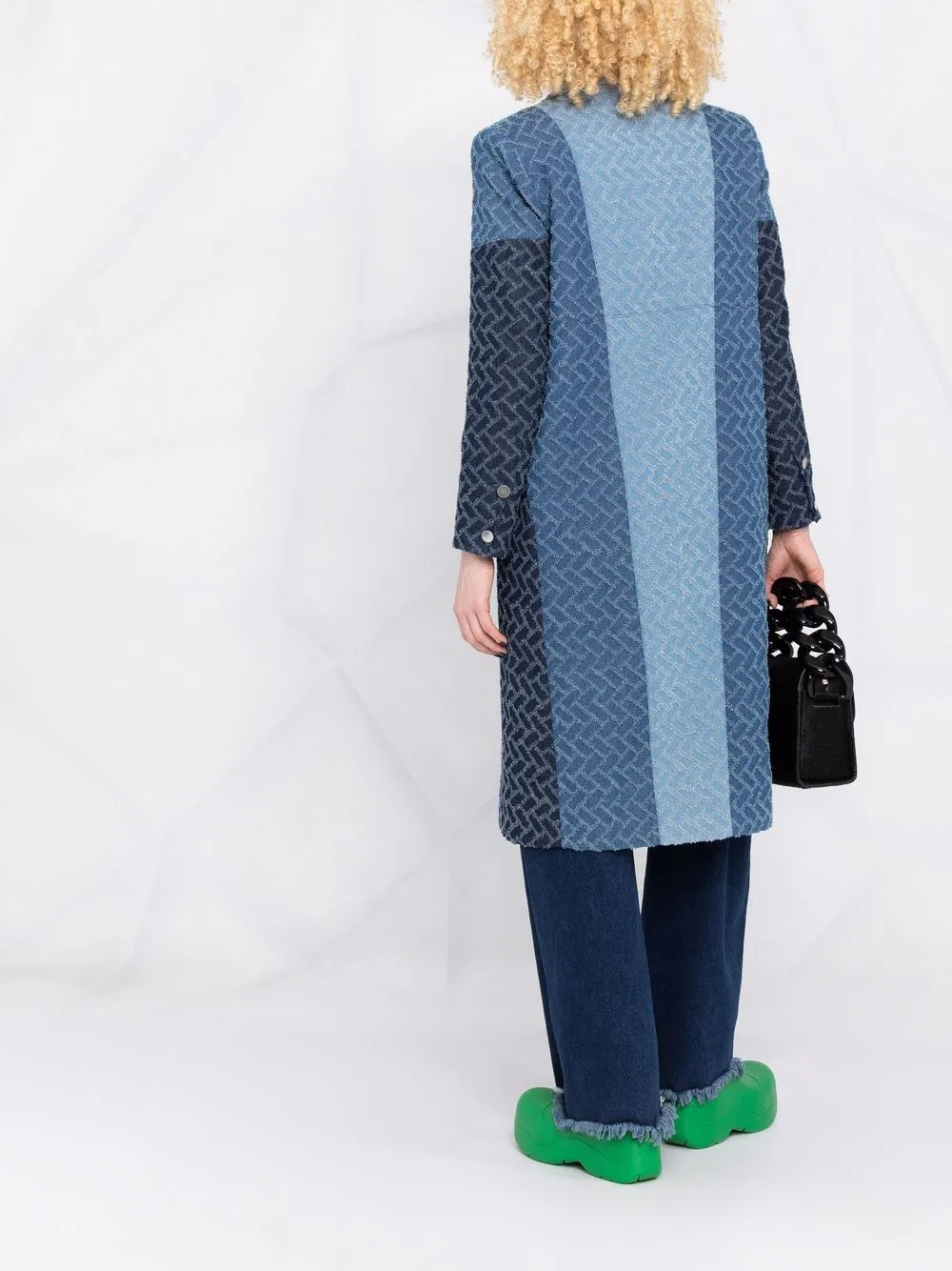 фото Weinsanto однобортное пальто в стиле колор-блок