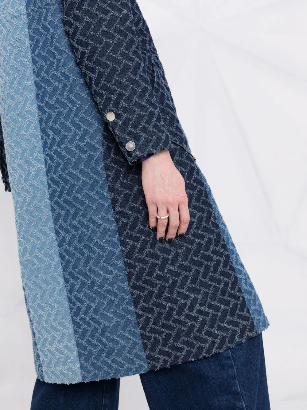 фото Weinsanto однобортное пальто в стиле колор-блок