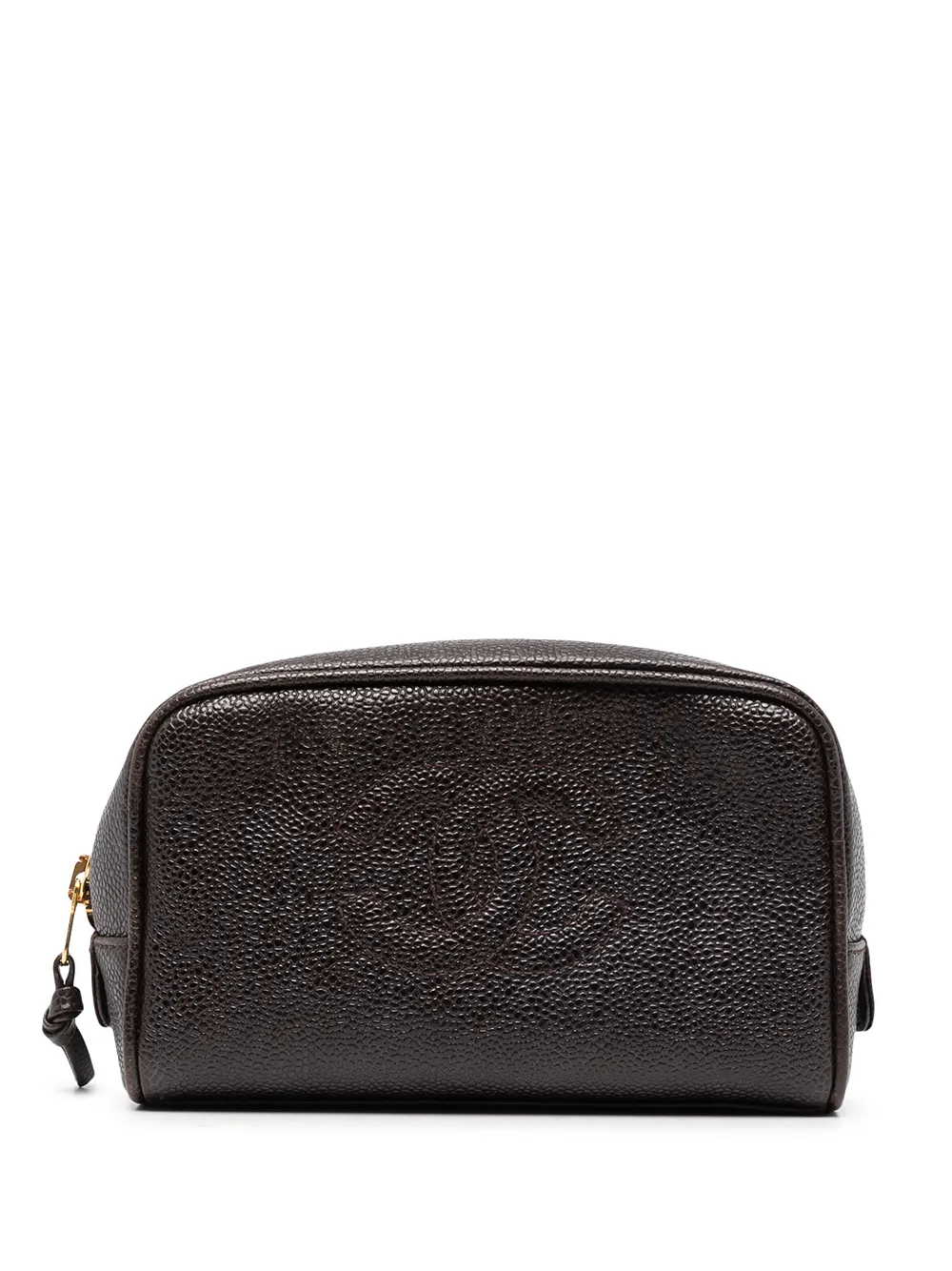 фото Chanel pre-owned косметичка 1997-го года с логотипом cc