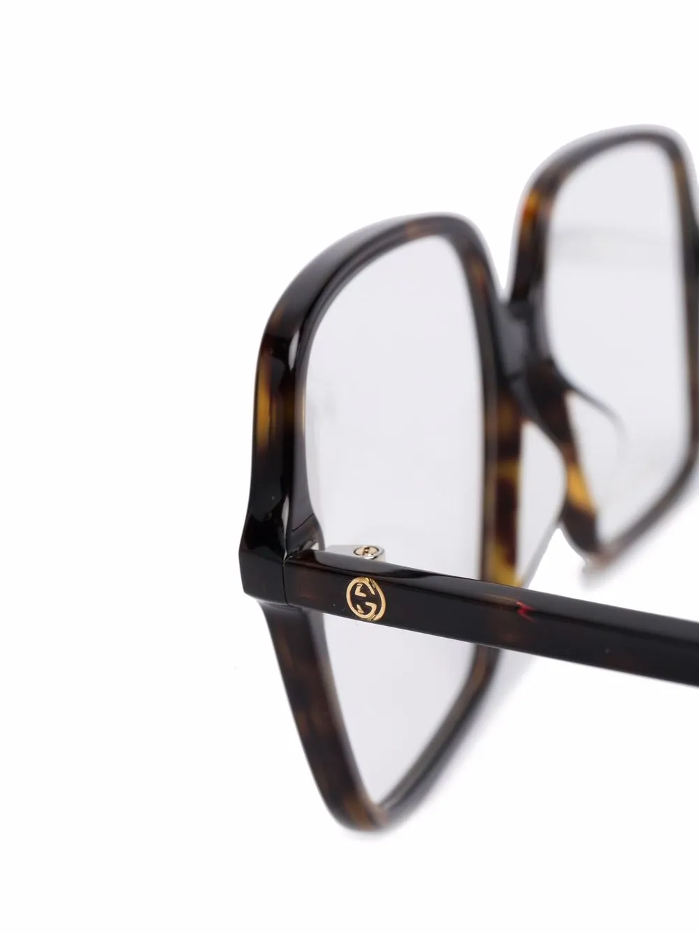 фото Gucci eyewear массивные очки в квадратной оправе