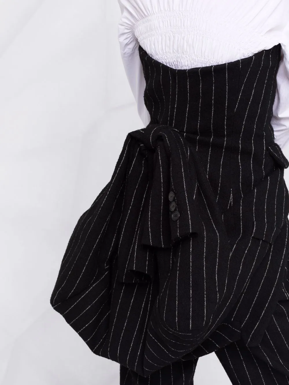 фото Moschino топ в тонкую полоску