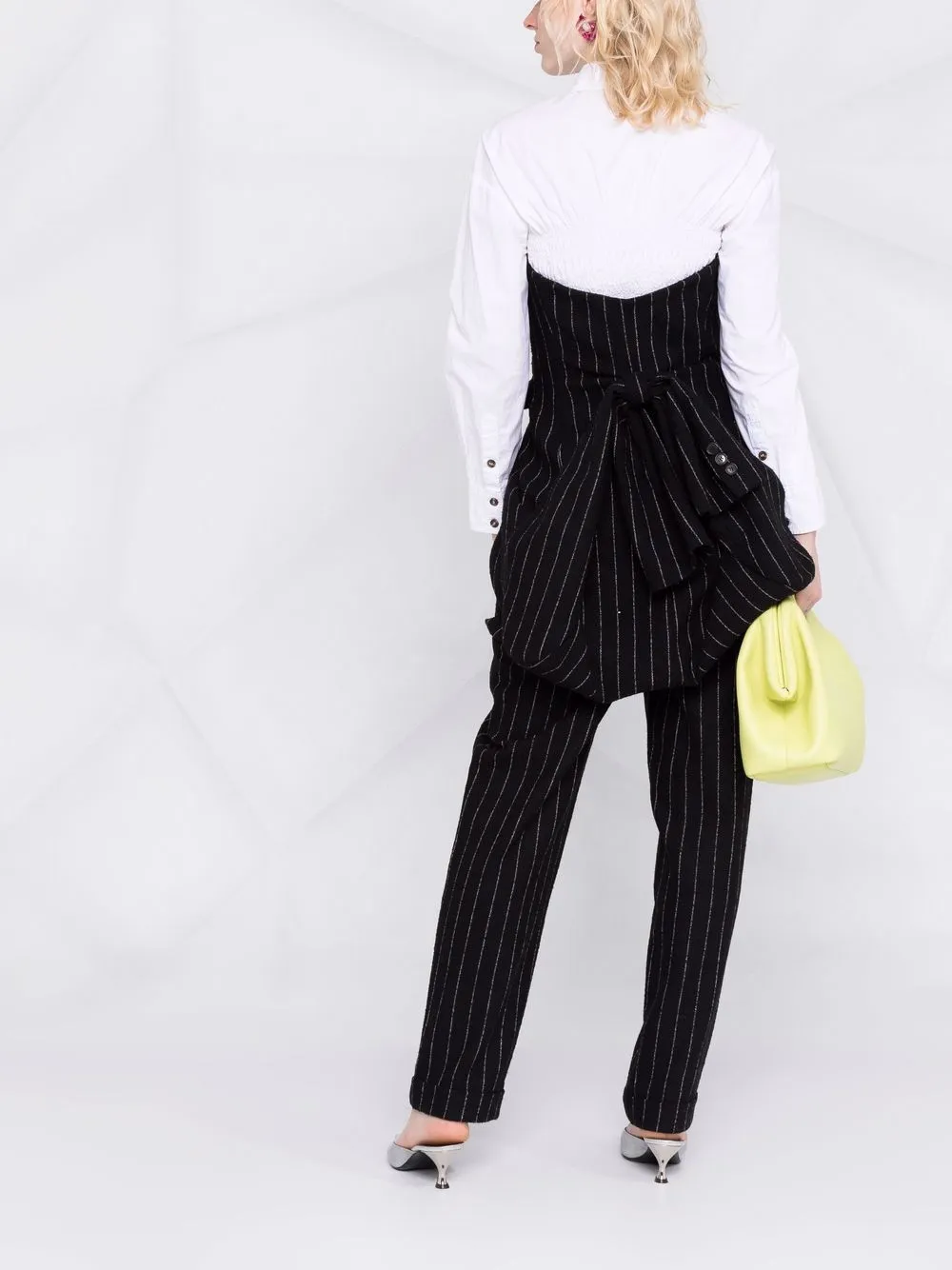 фото Moschino топ в тонкую полоску
