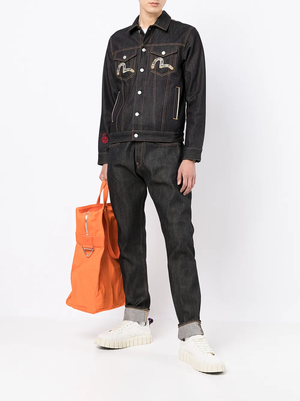 фото Evisu джинсы с логотипом