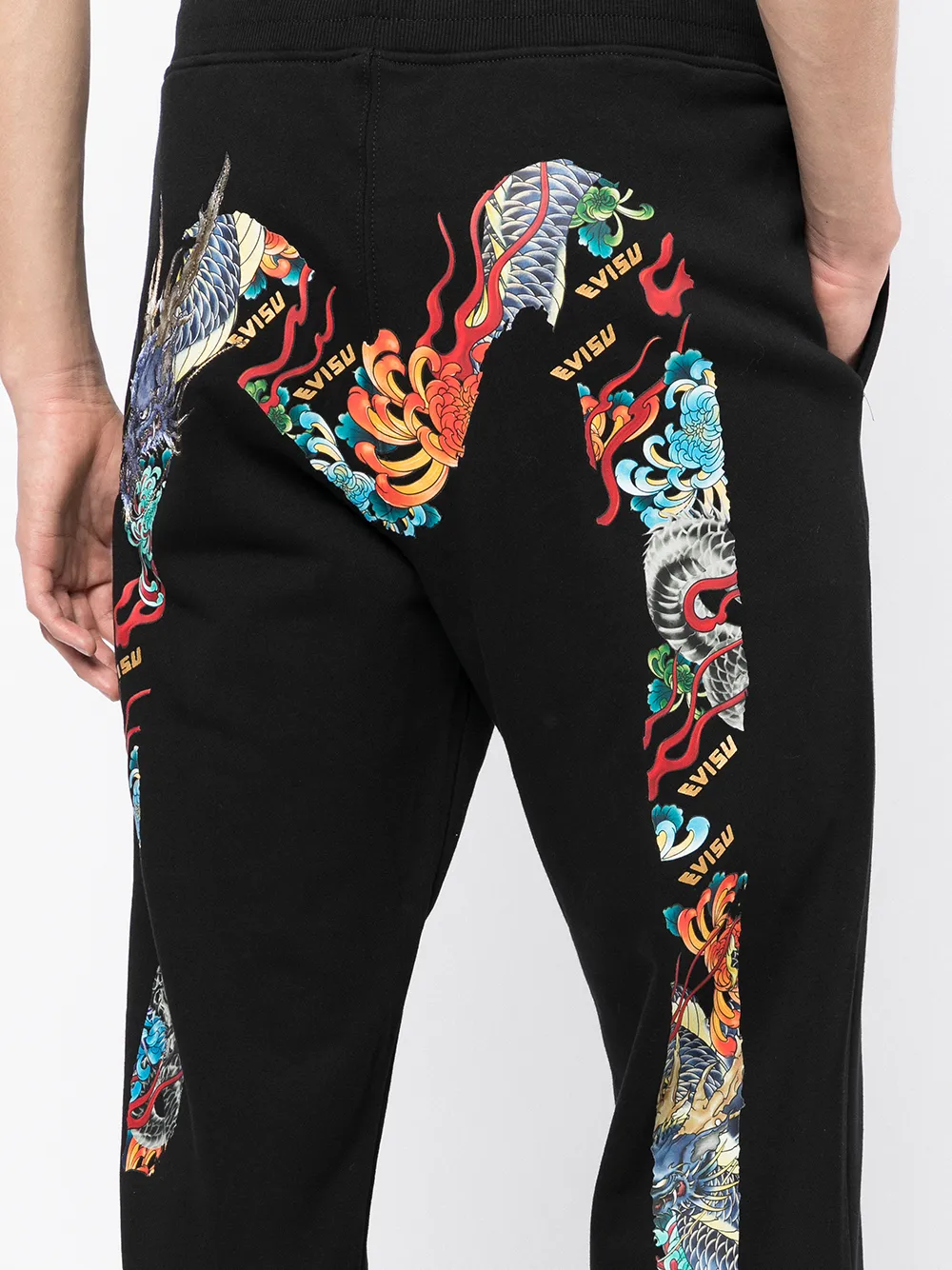 фото Evisu спортивные брюки с логотипом