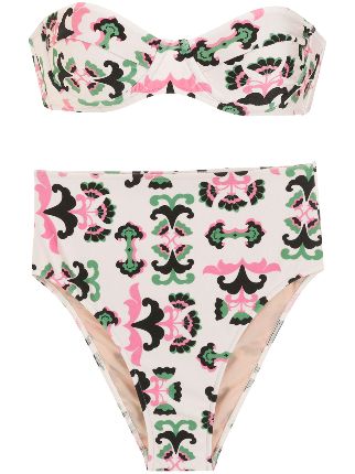 Adriana Degreas Graphic Print Bikini Set Farfetch