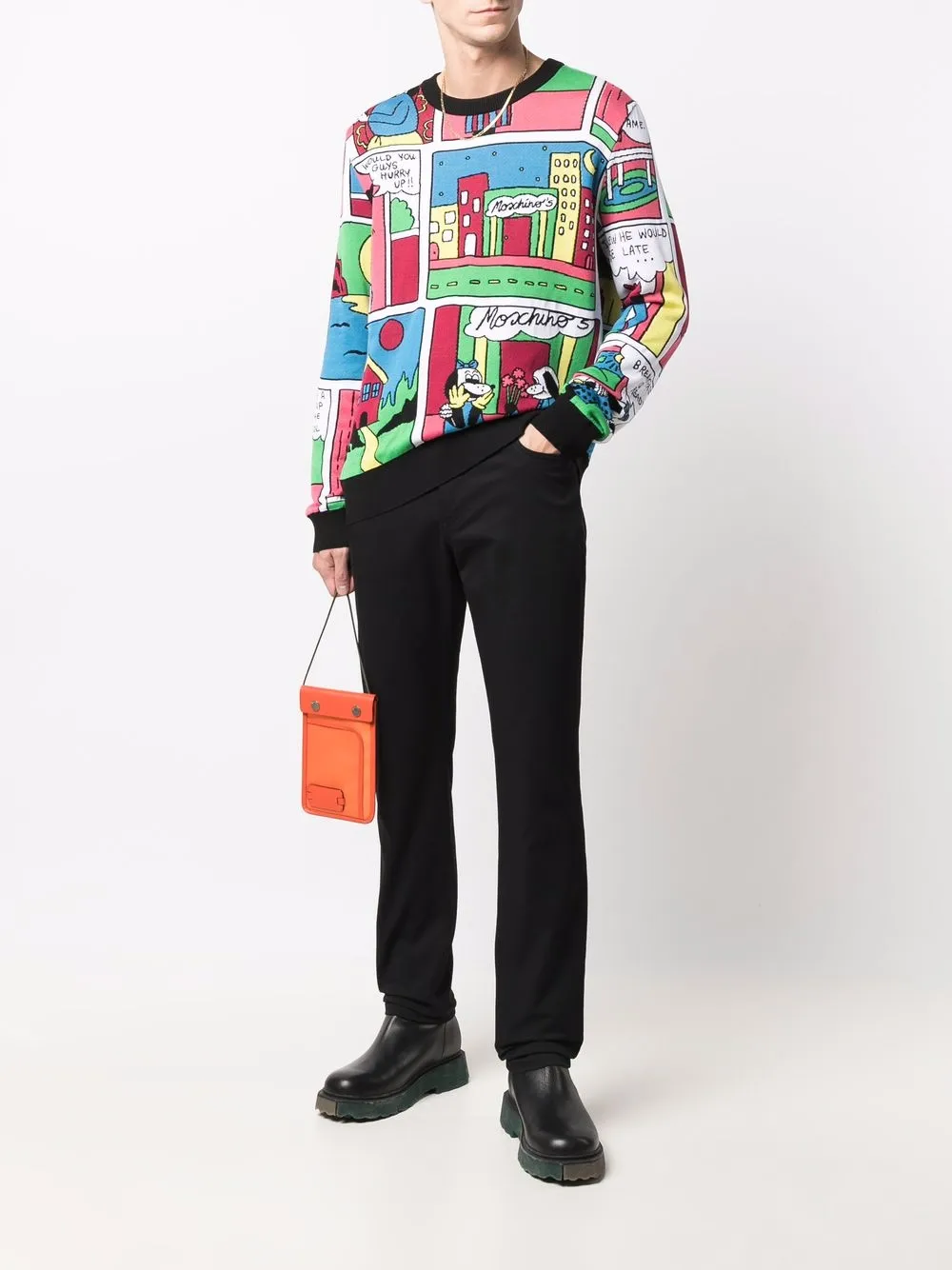 фото Moschino толстовка с принтом