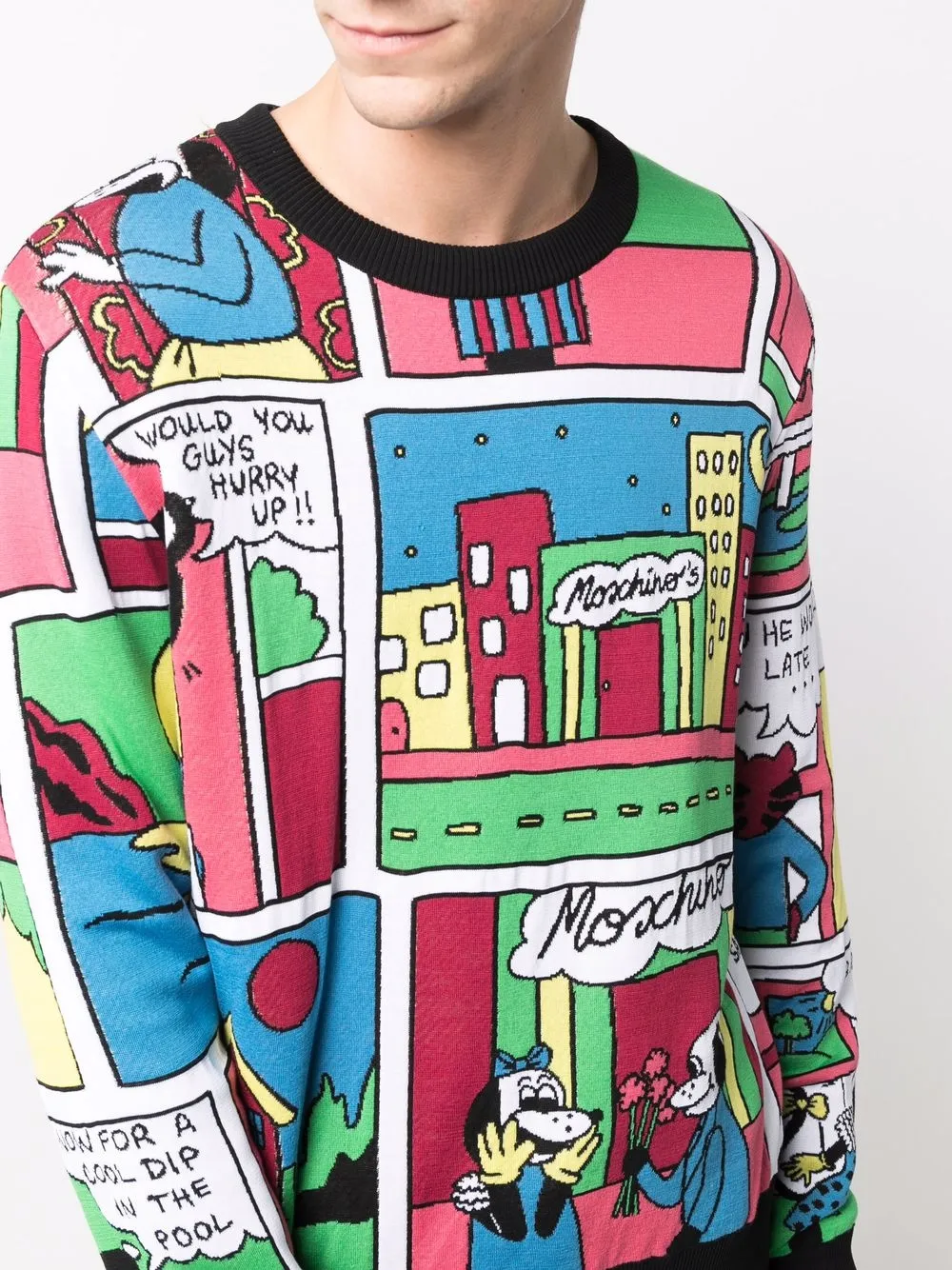 фото Moschino толстовка с принтом