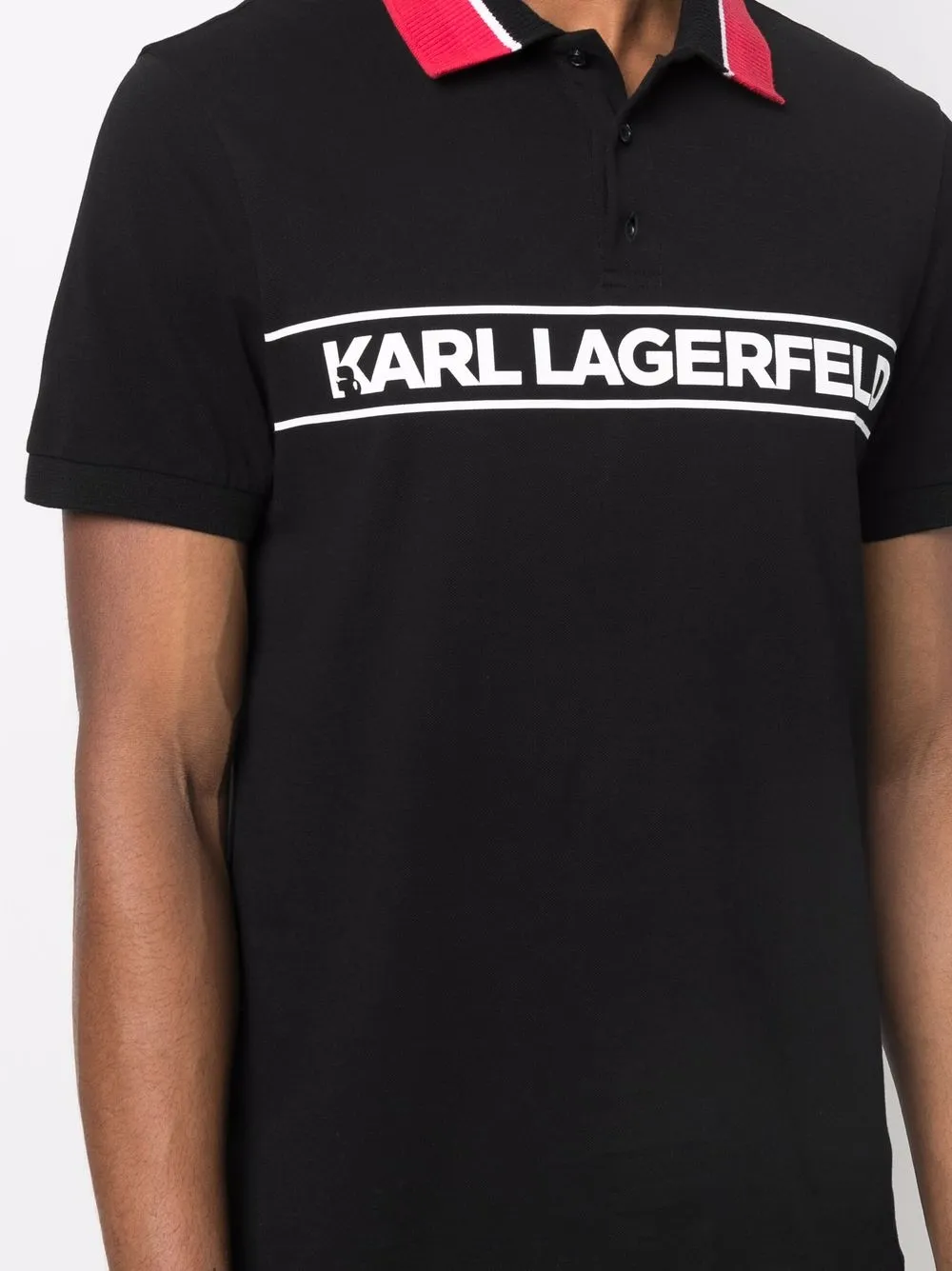 фото Karl lagerfeld рубашка поло с логотипом